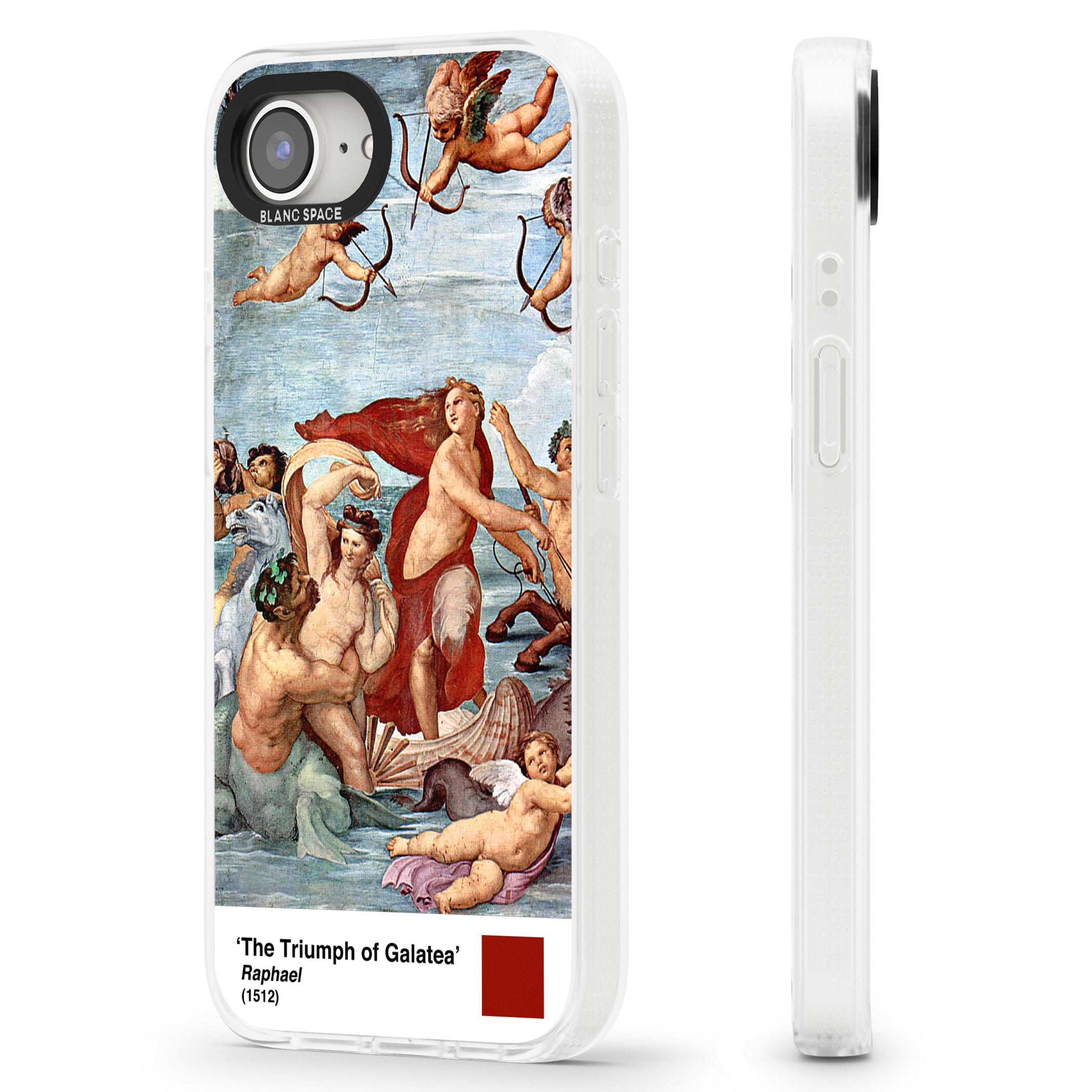 The Triumph of Galatea iPhone 16e Clear Case Impact Air - Blanc Space