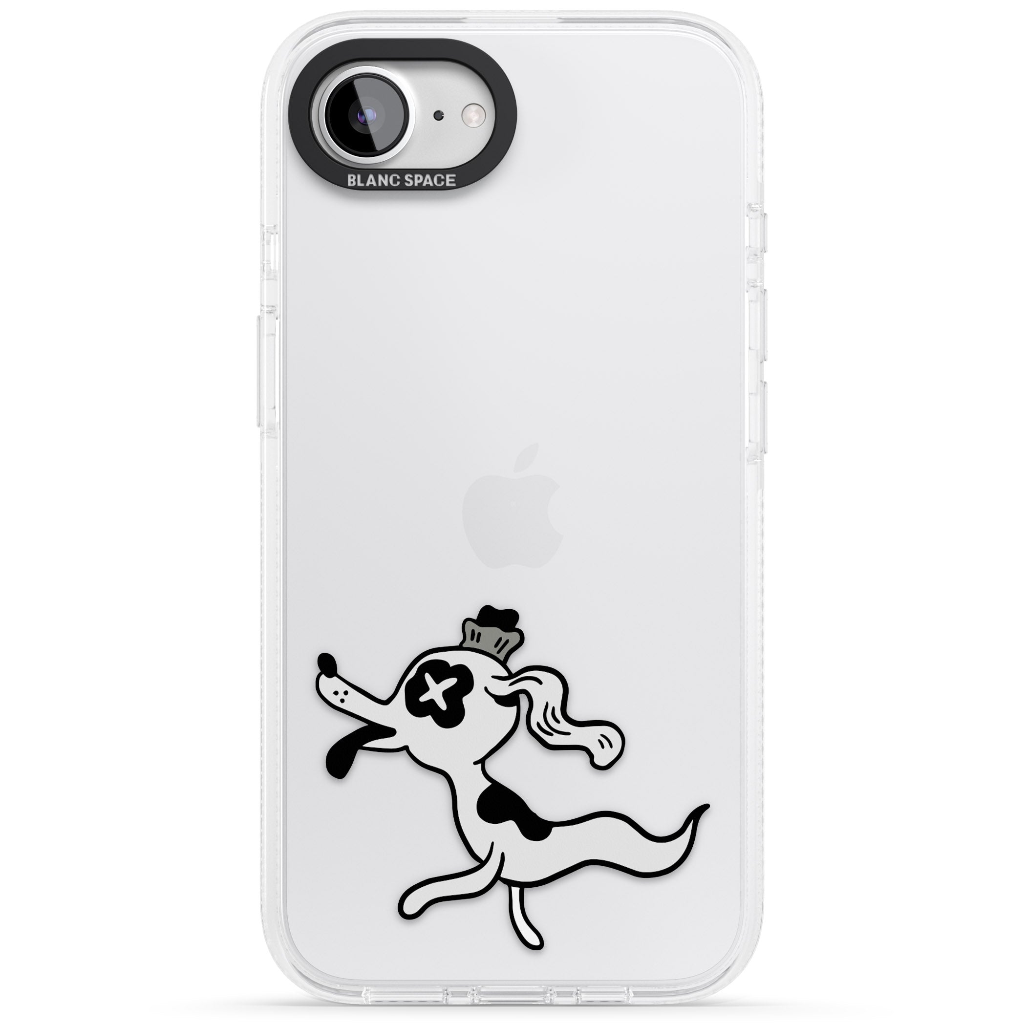 Dog Spirit iPhone 16e Clear Case Impact Air - Blanc Space