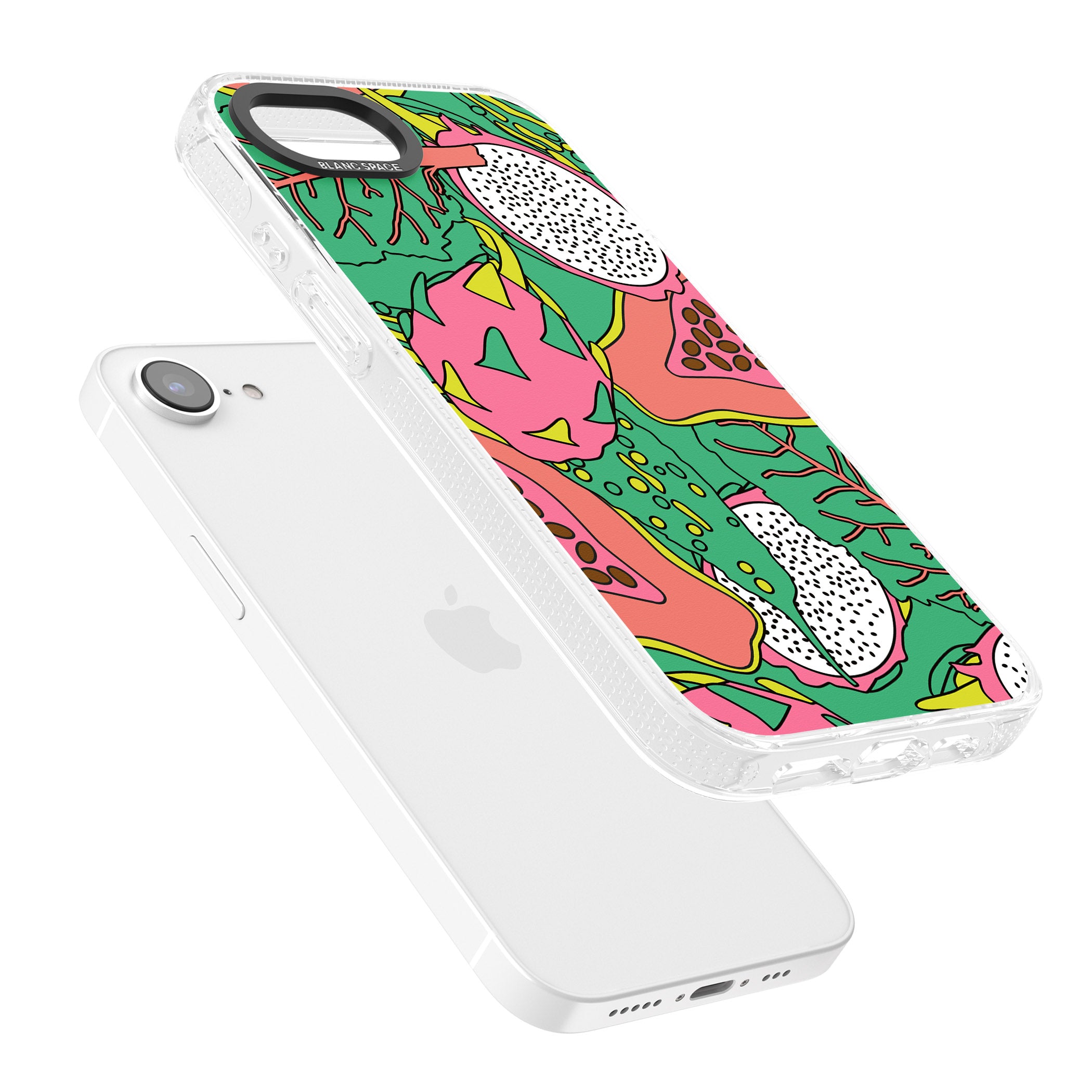 Psychedelic Salad iPhone 16e Clear Case Impact Air - Blanc Space