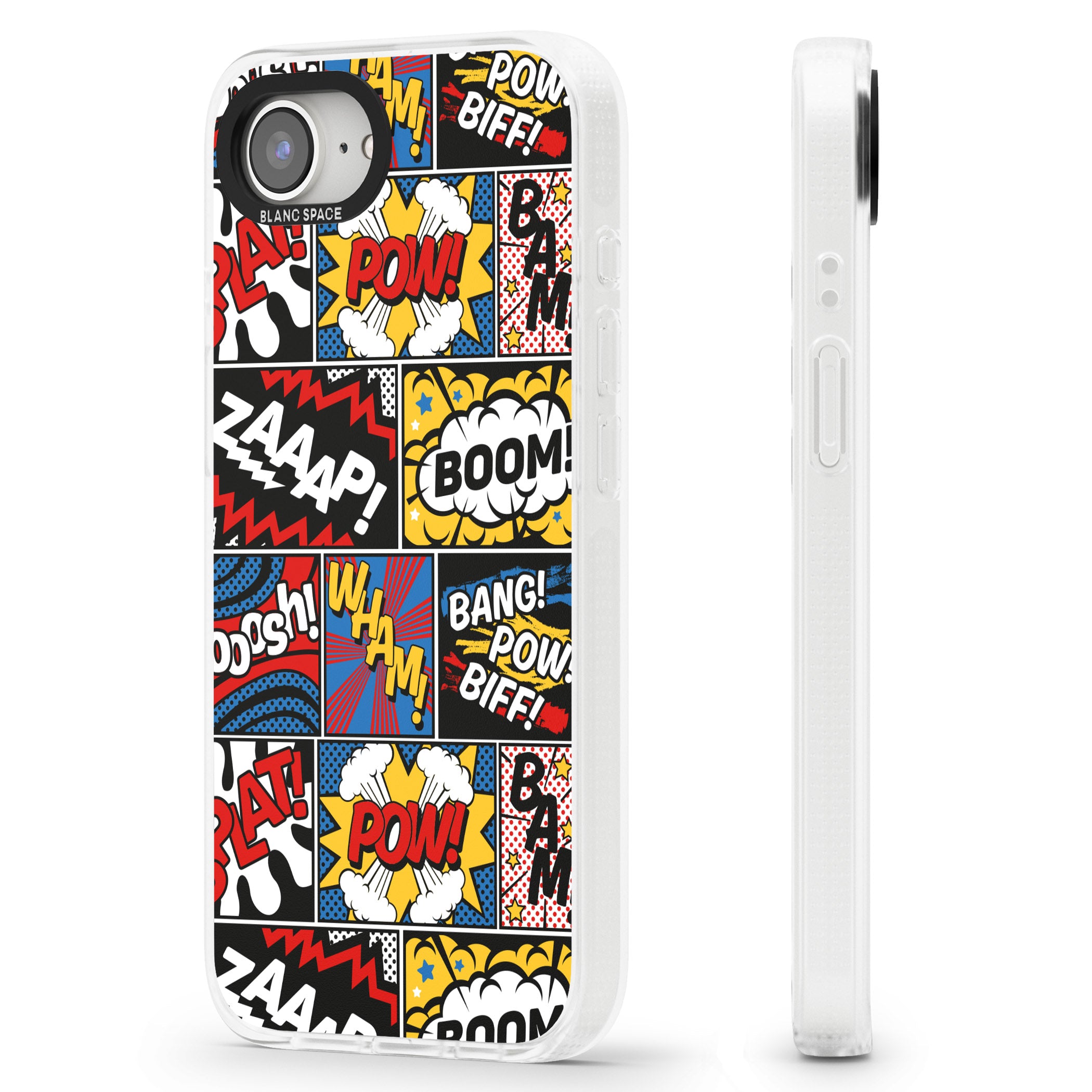 Onomatopoeia iPhone 16e Clear Case Impact Air - Blanc Space