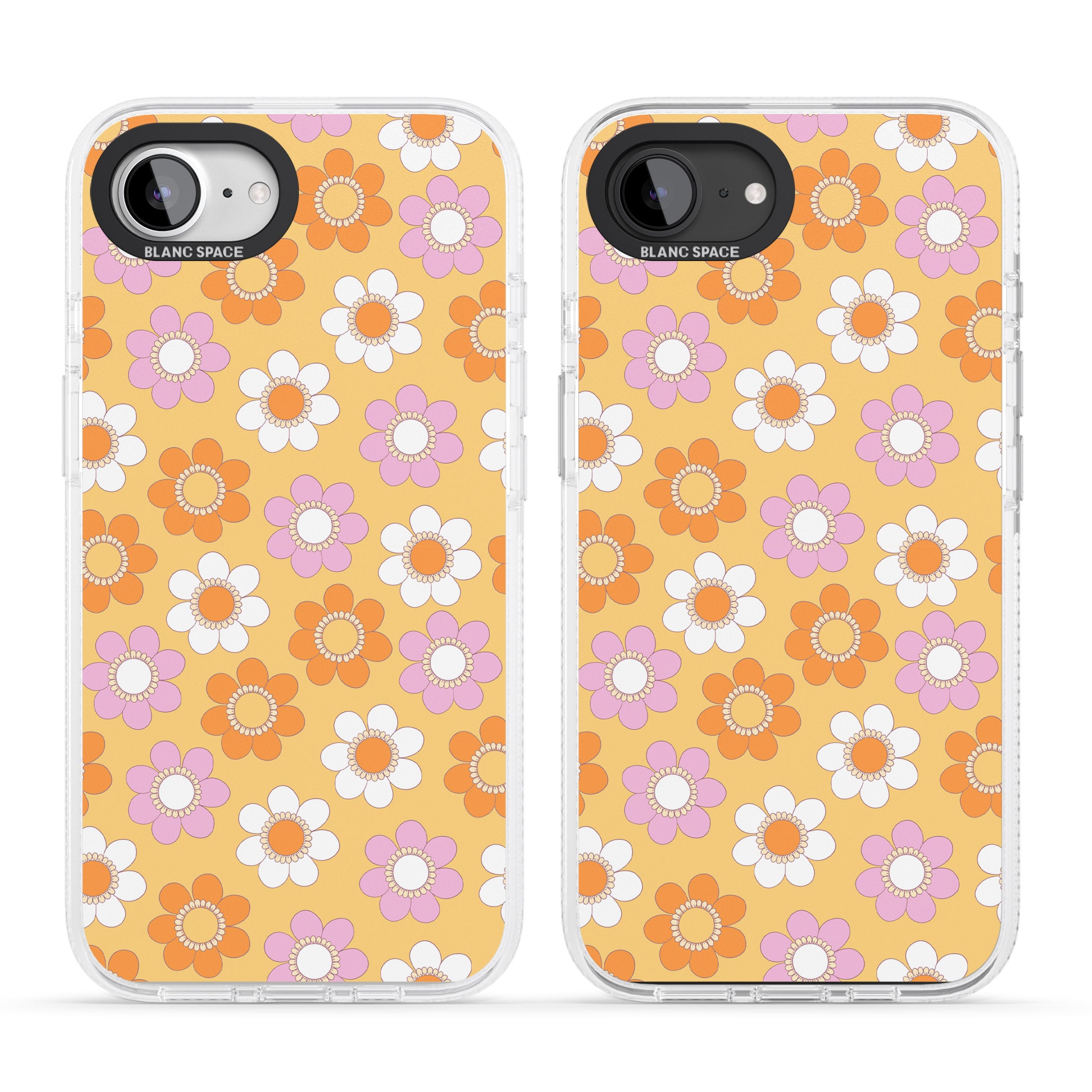 Sunny Flower Mix iPhone 16e Clear Case Impact Air - Blanc Space