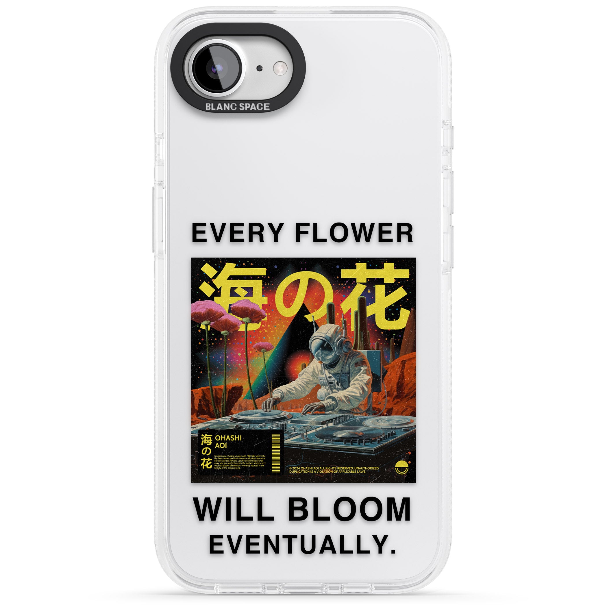 Every Flower Will Bloom Eventually iPhone 16e Clear Case Impact Air - Blanc Space