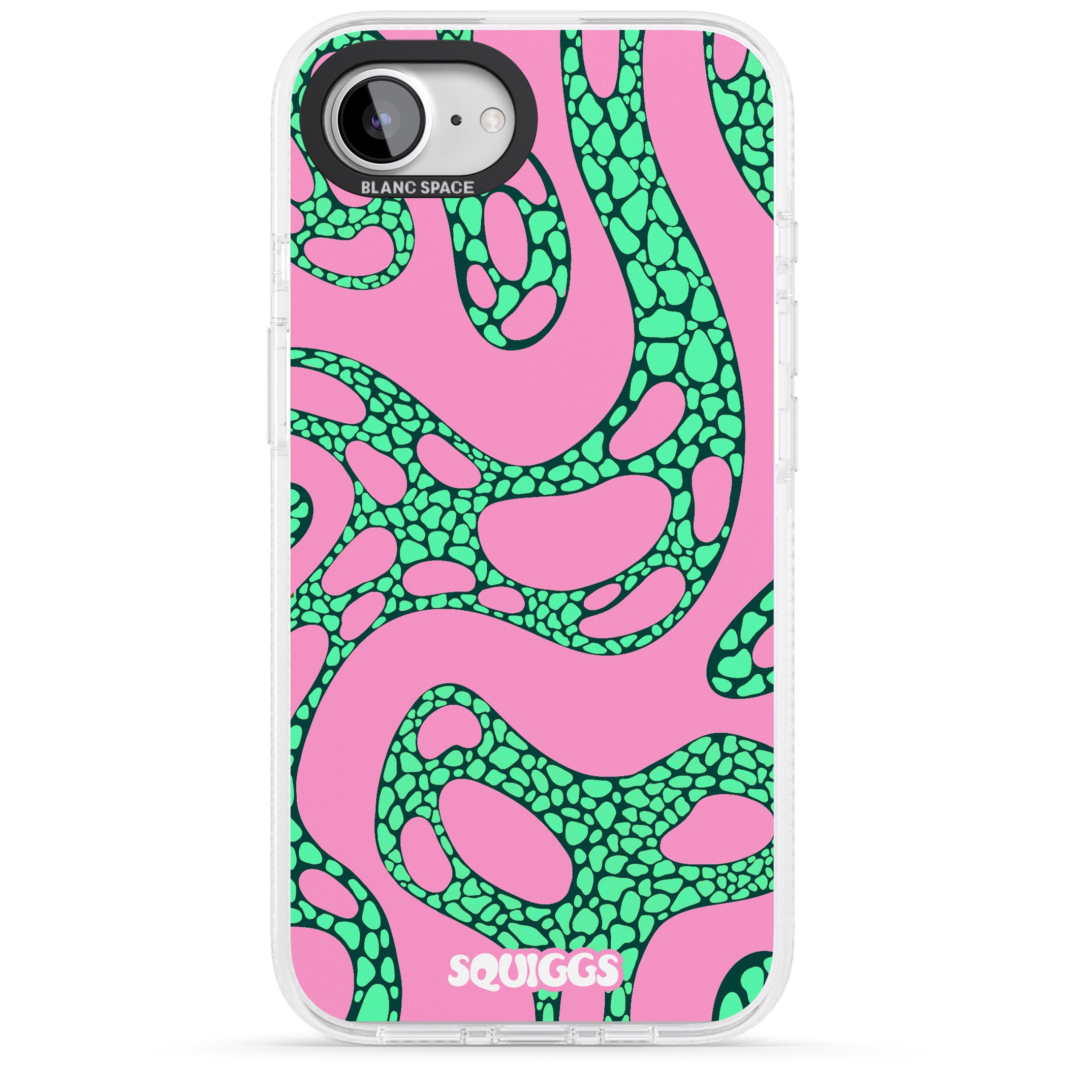 Alien Glow iPhone 16e Clear Case Impact Air - Blanc Space