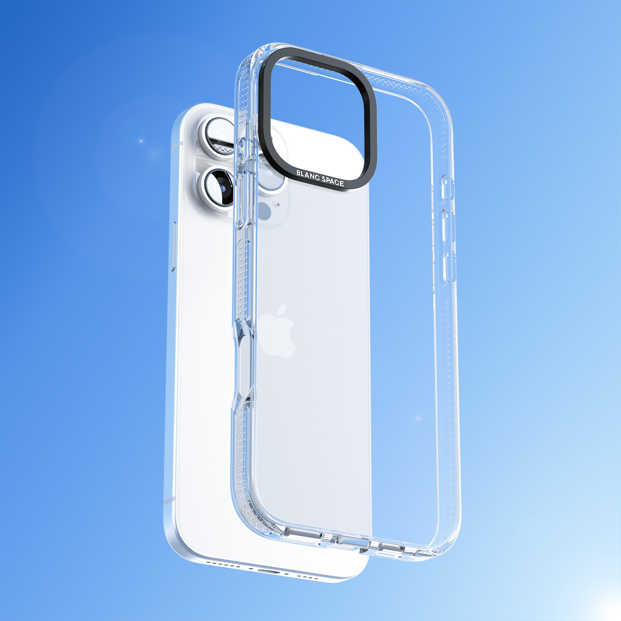 Wildflower & Leaves iPhone 16e Clear Case Impact Air - Blanc Space