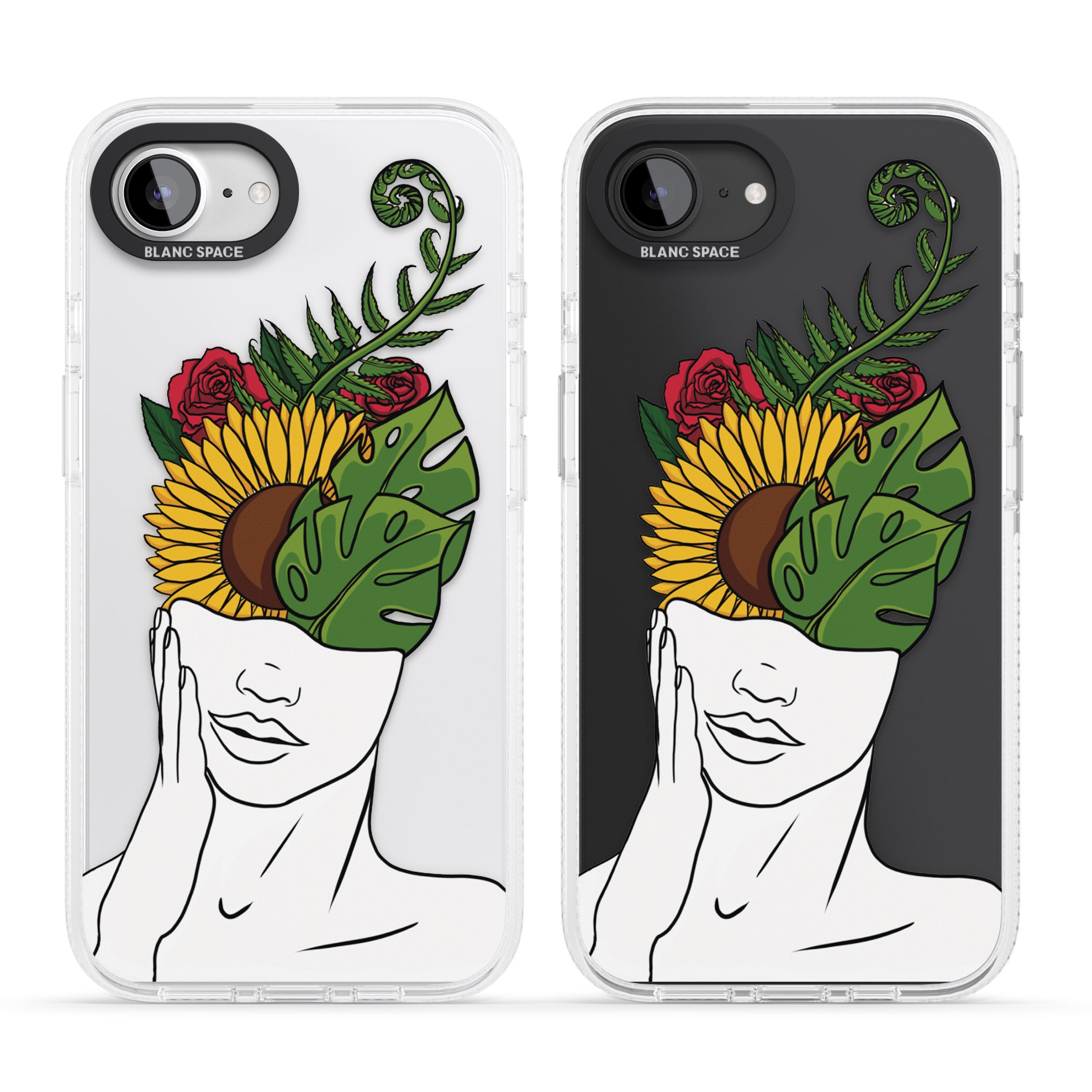 Let The Mind Flourish iPhone 16e Clear Case Impact Air - Blanc Space