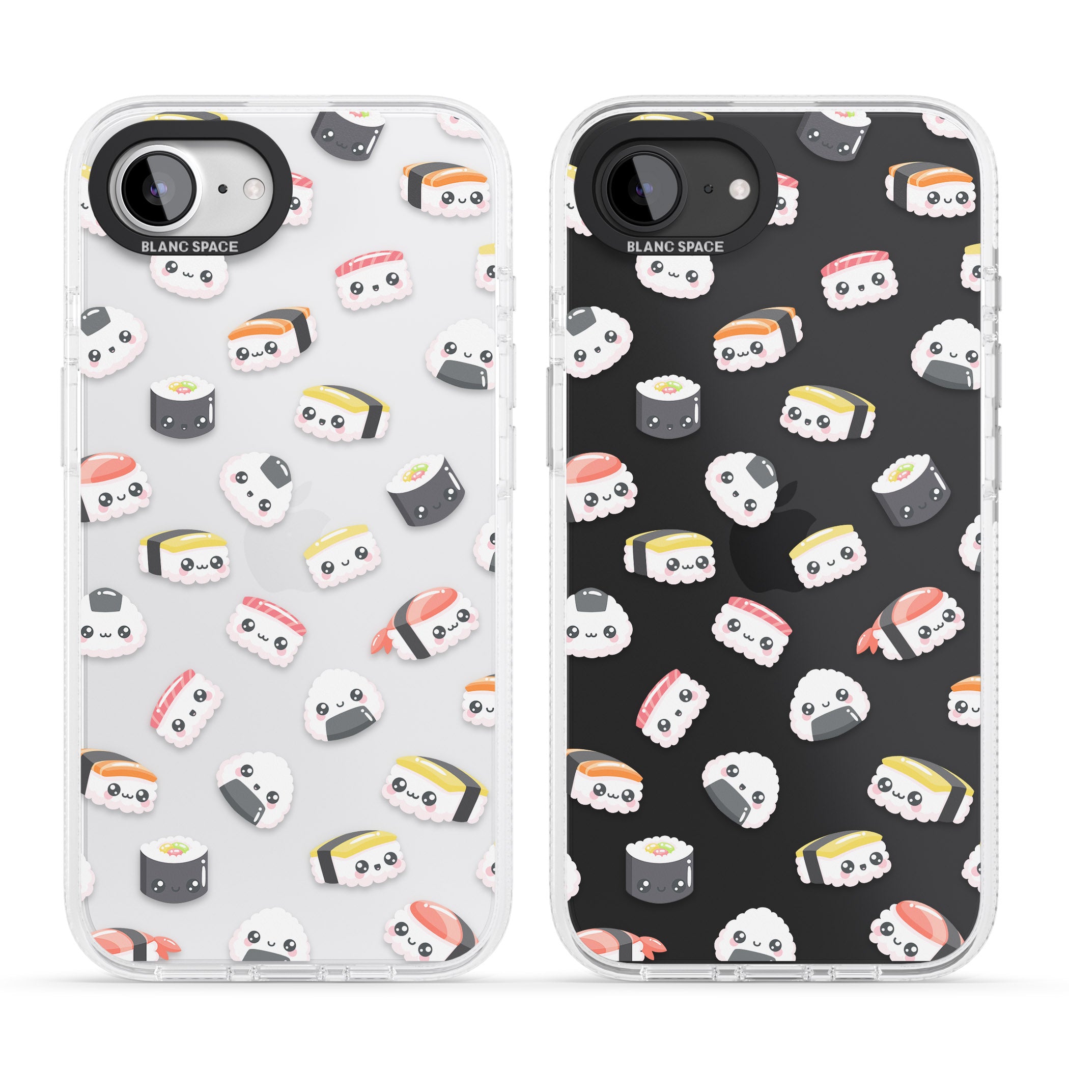 Kawaii Sushi & Rice iPhone 16e Clear Case Impact Air - Blanc Space