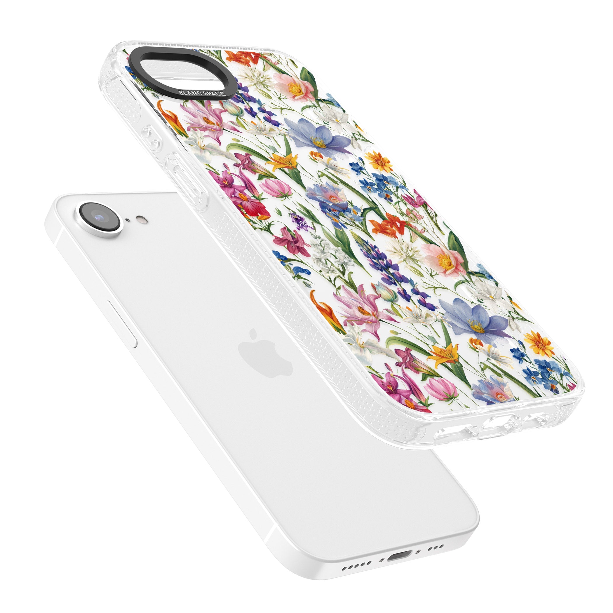 Vintage Wildflowers iPhone 16e Clear Case Impact Air - Blanc Space