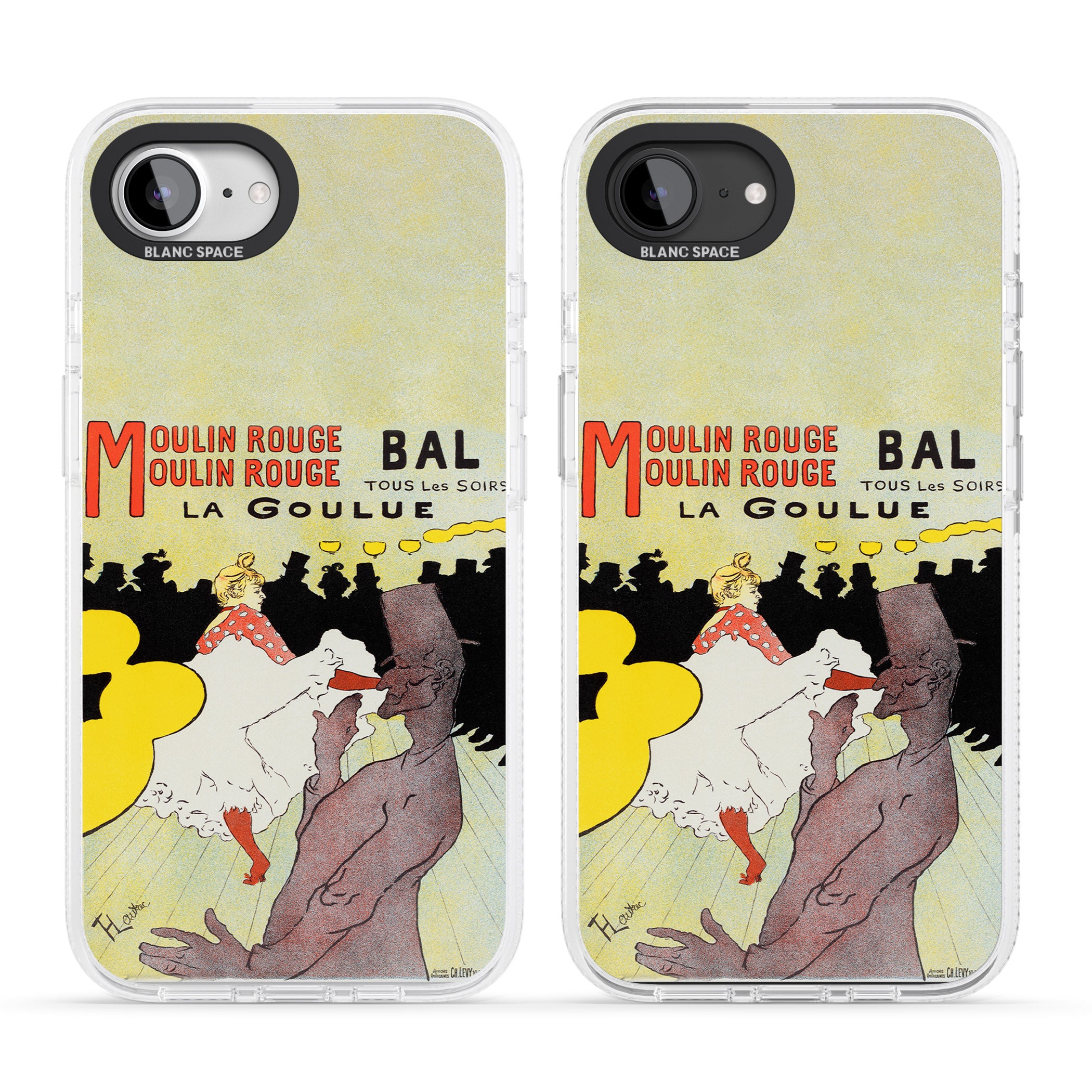 Moulin Rouge Poster iPhone 16e Clear Case Impact Air - Blanc Space
