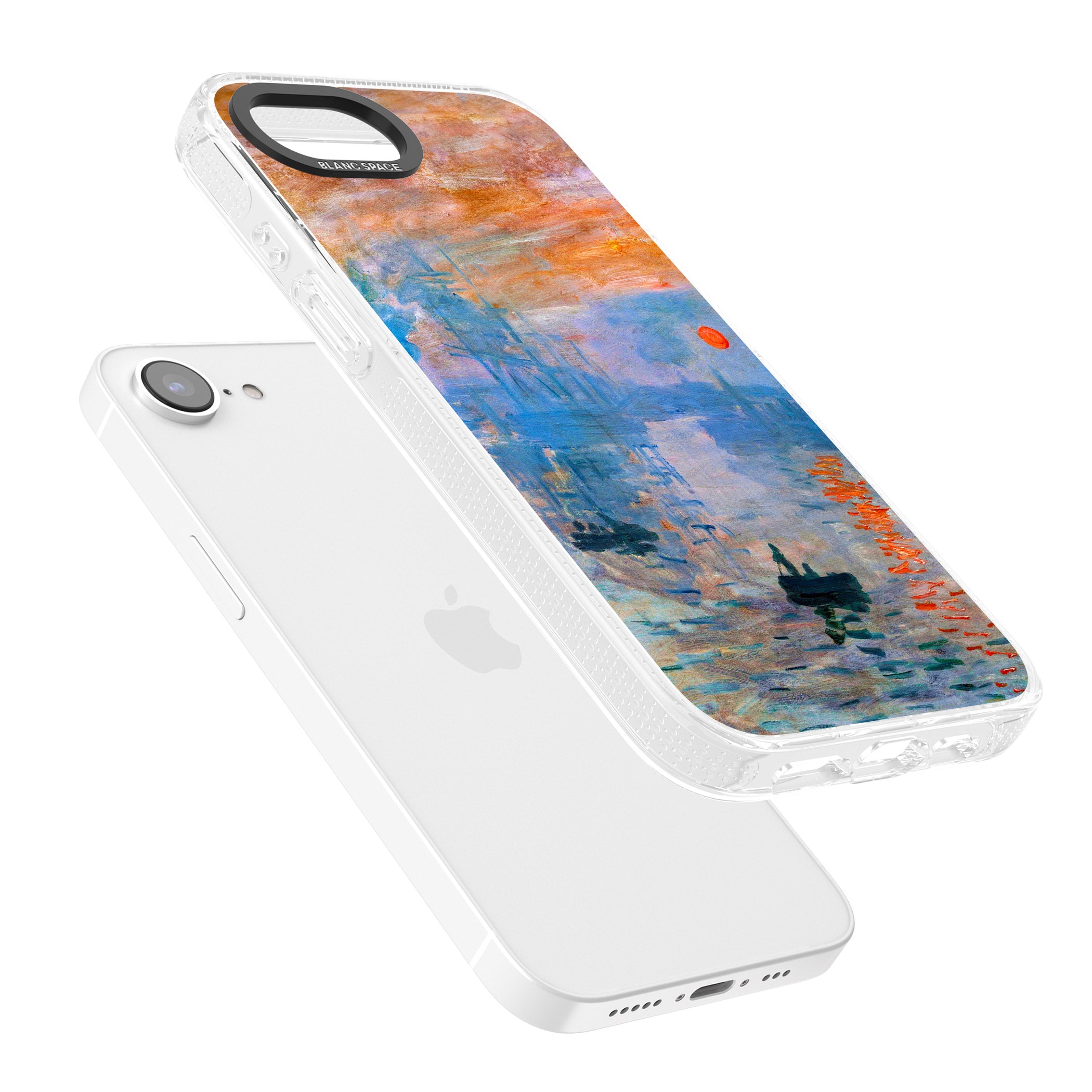 Sunset Harbor iPhone 16e Clear Case Impact Air - Blanc Space