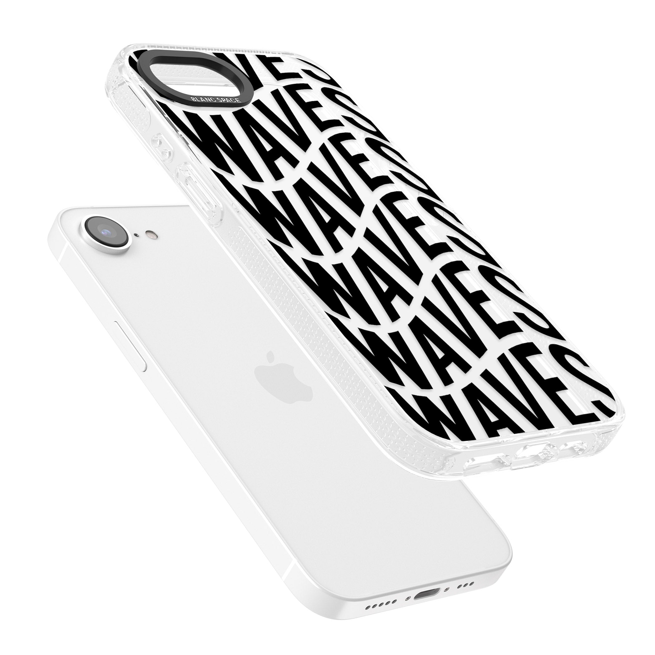 WAVES iPhone 16e Clear Case Impact Air - Blanc Space