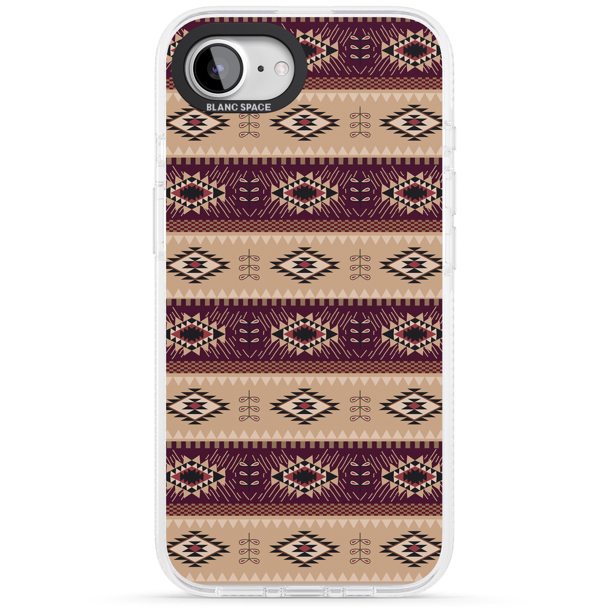 Western Poncho iPhone 16e Clear Case Impact Air - Blanc Space