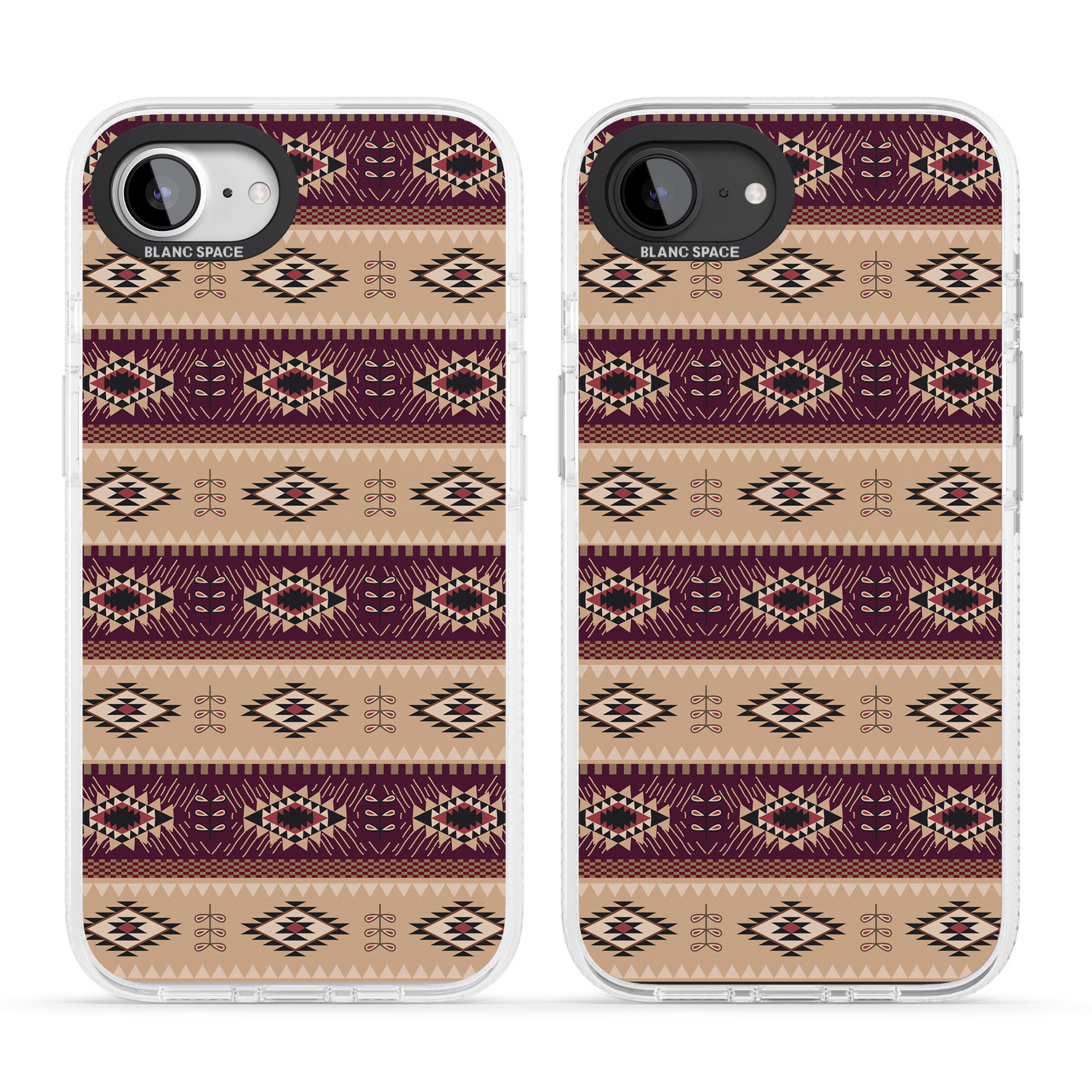 Western Poncho iPhone 16e Clear Case Impact Air - Blanc Space