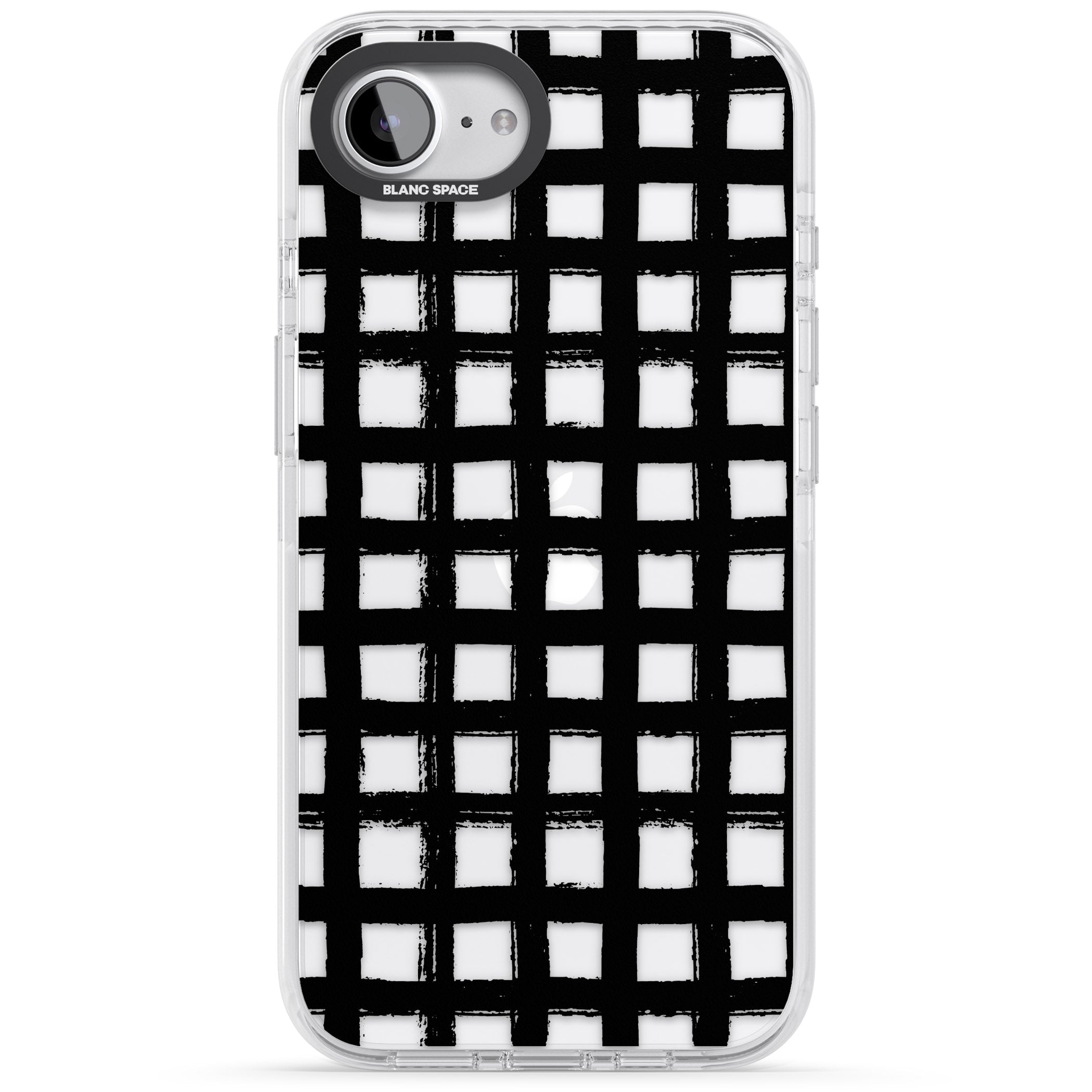 Messy Black Grid Clear