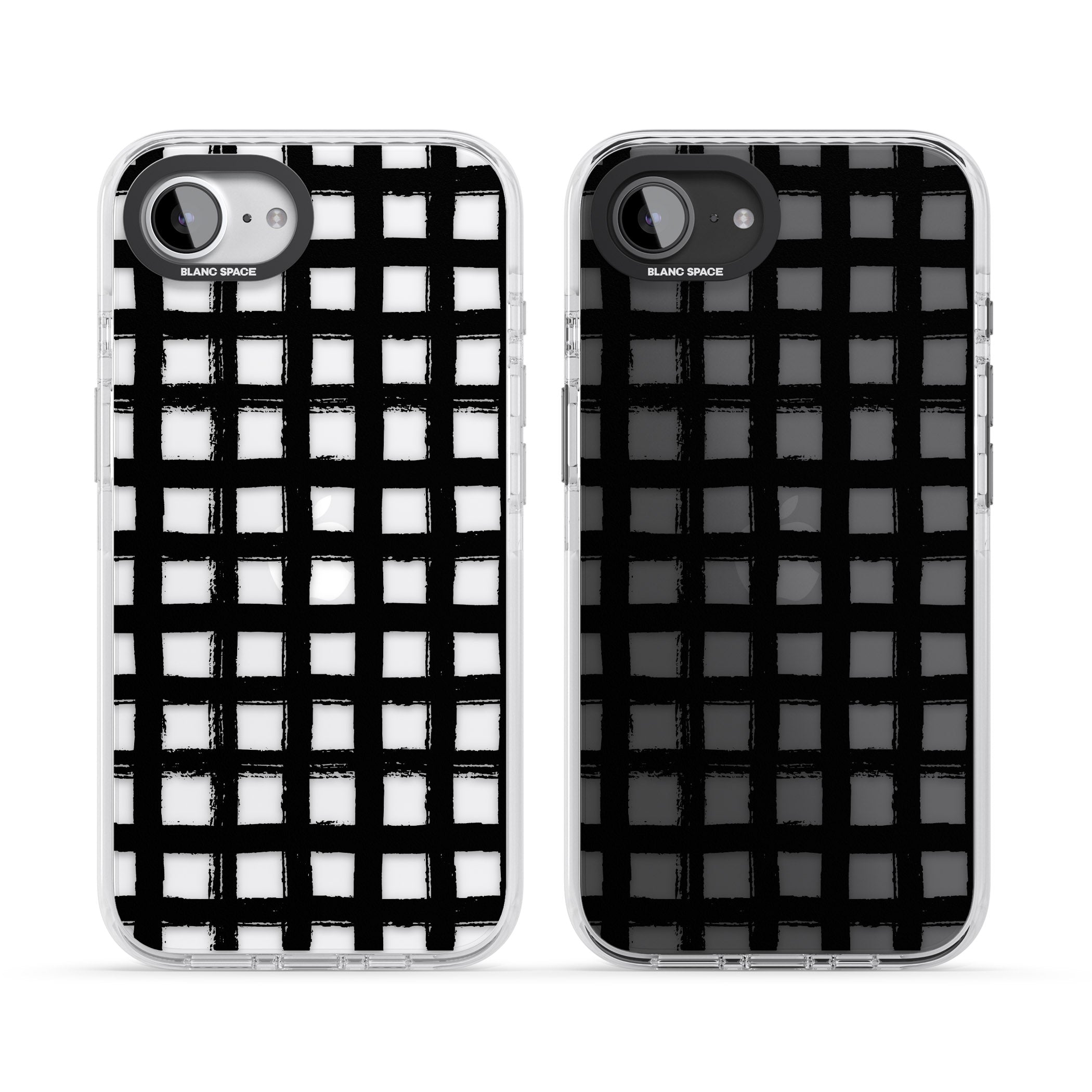 Messy Black Grid Clear