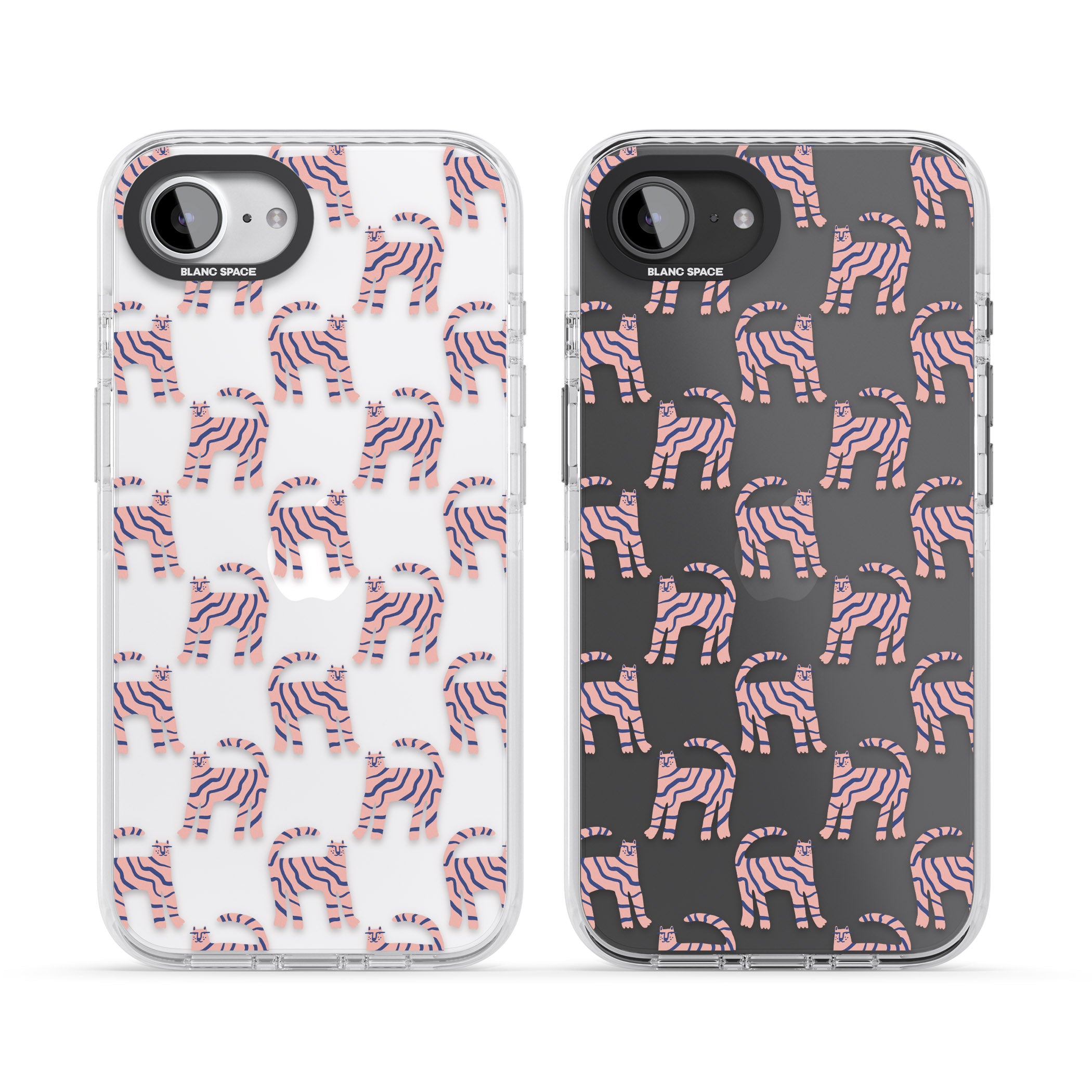 Pink And Blue Cat Pattern