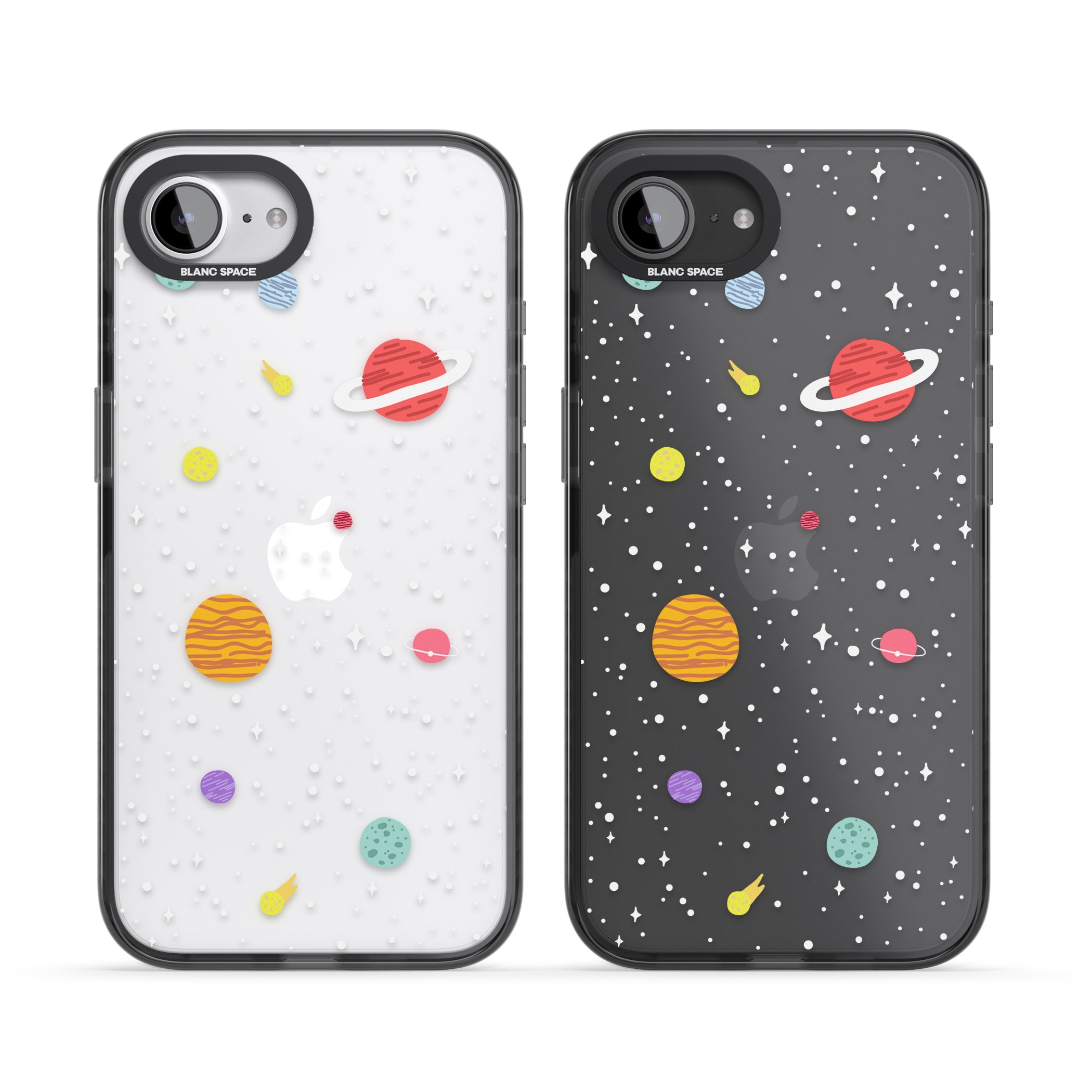 Cute Cartoon Planets (Clear)