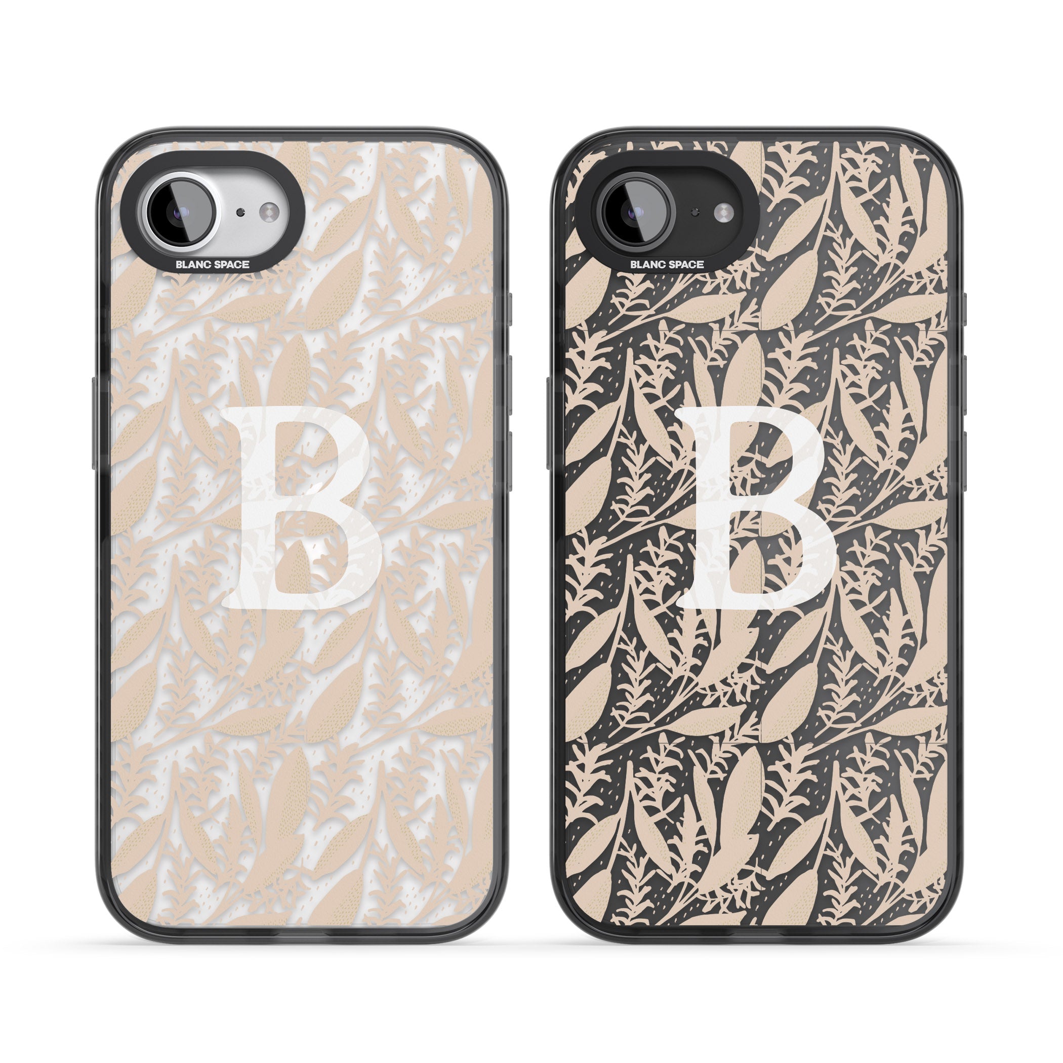Personalised Monogram Subtle Abstract Floral