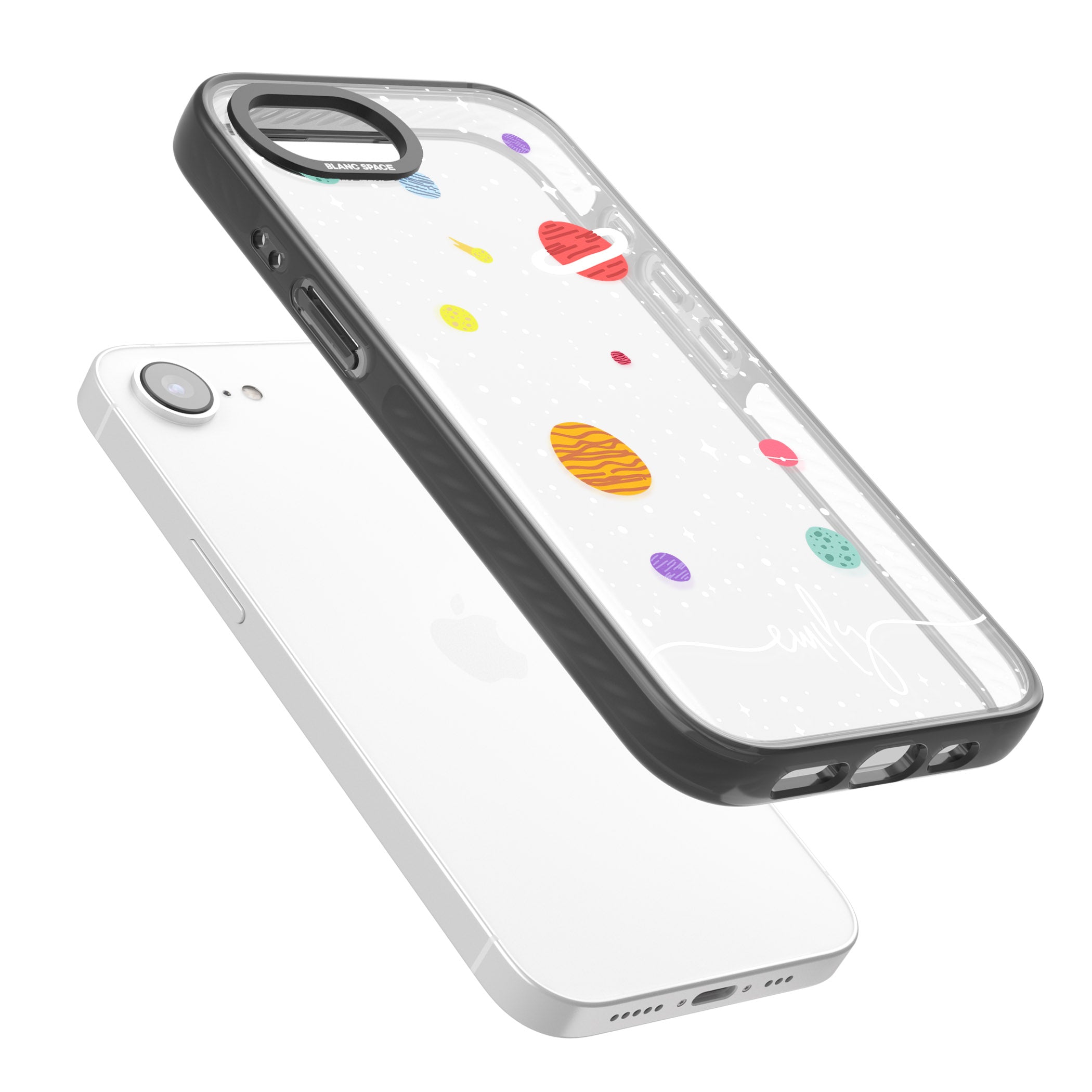 Personalised Cute Cartoon Planet (Clear)