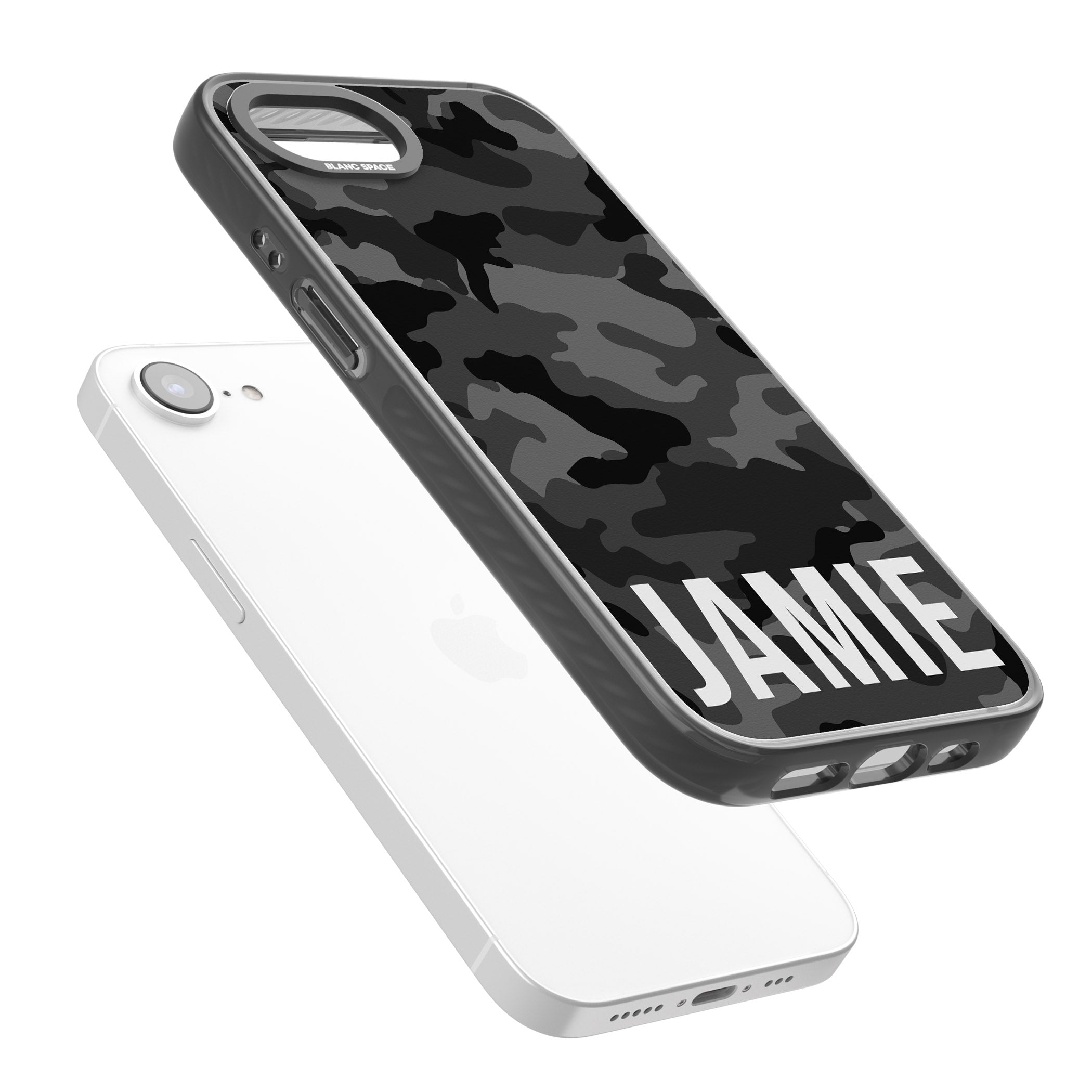 Personalised Black Camo Name Horizontal