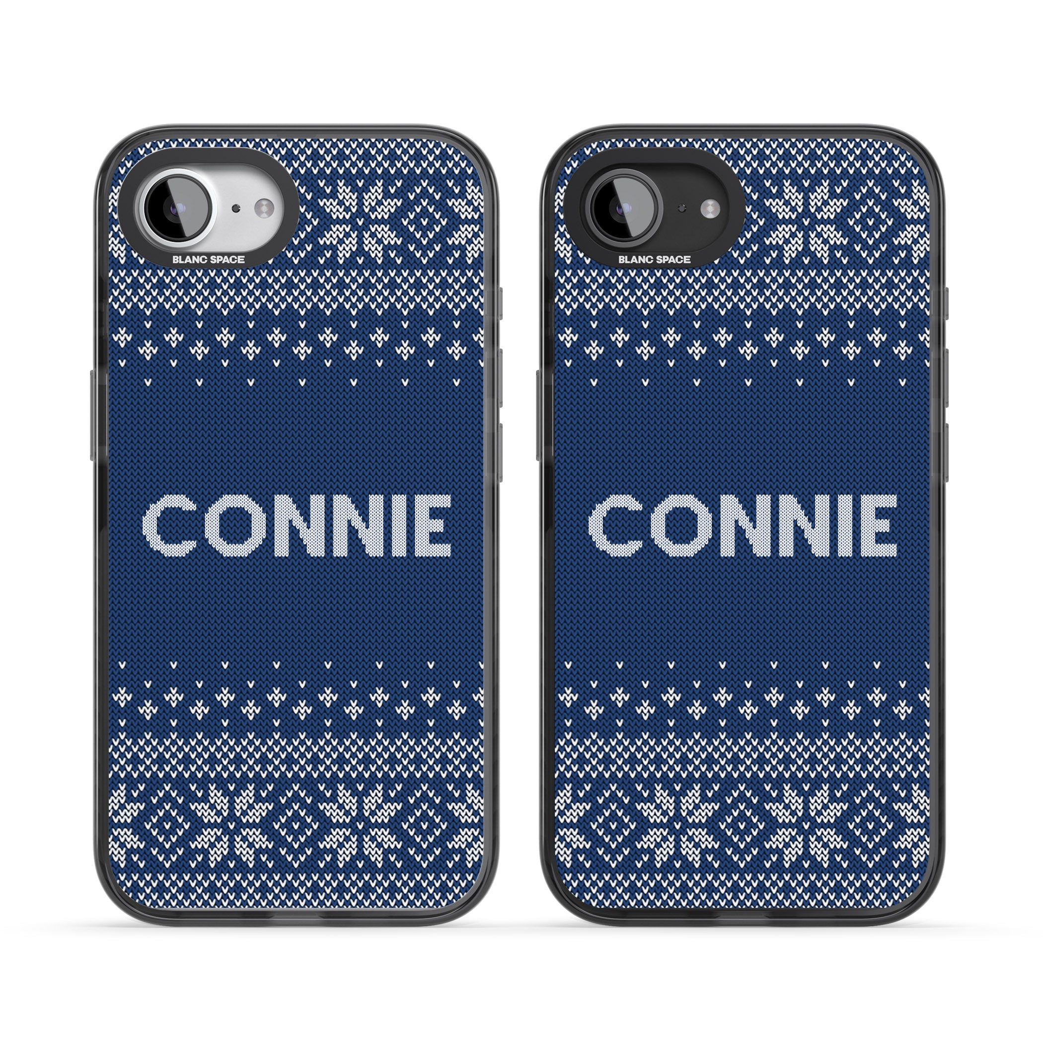 Personalised Blue Knitted Christmas