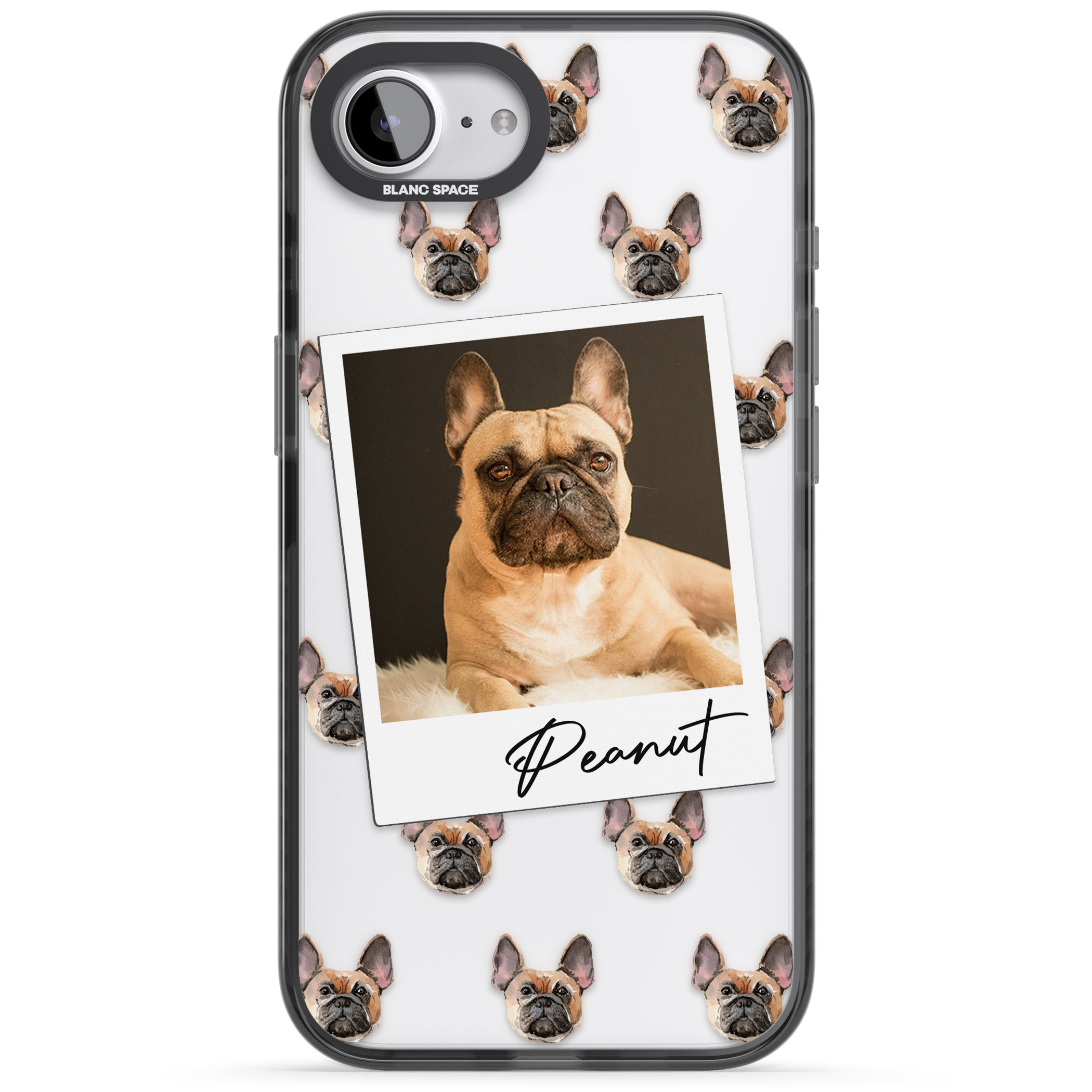 Personalised Tan French Bulldog Instant Camera Photo