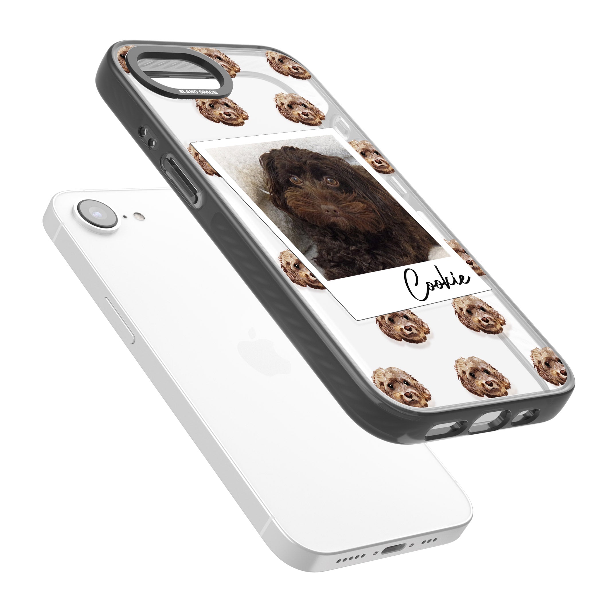 Personalised Brown Cockapoo Instant Camera Photo