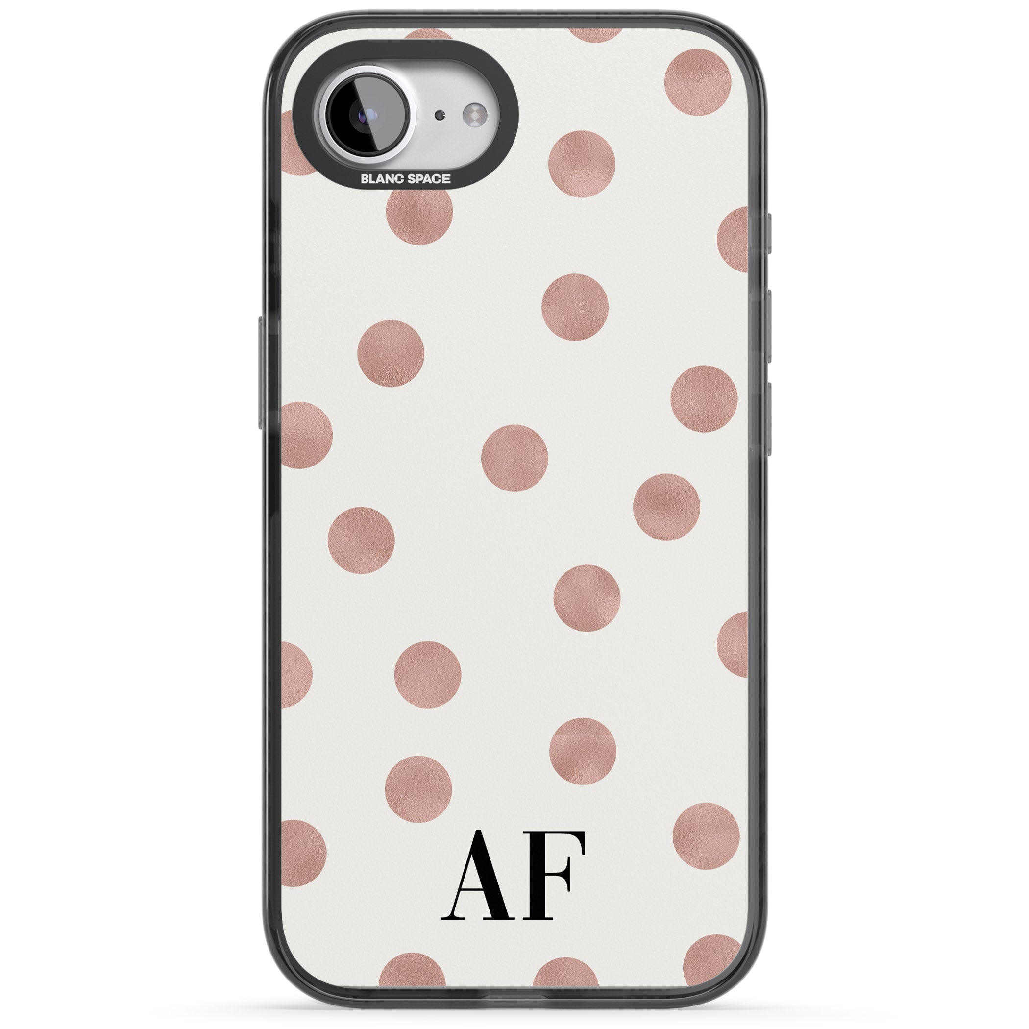 Personalised Rose Gold Dots & Initials