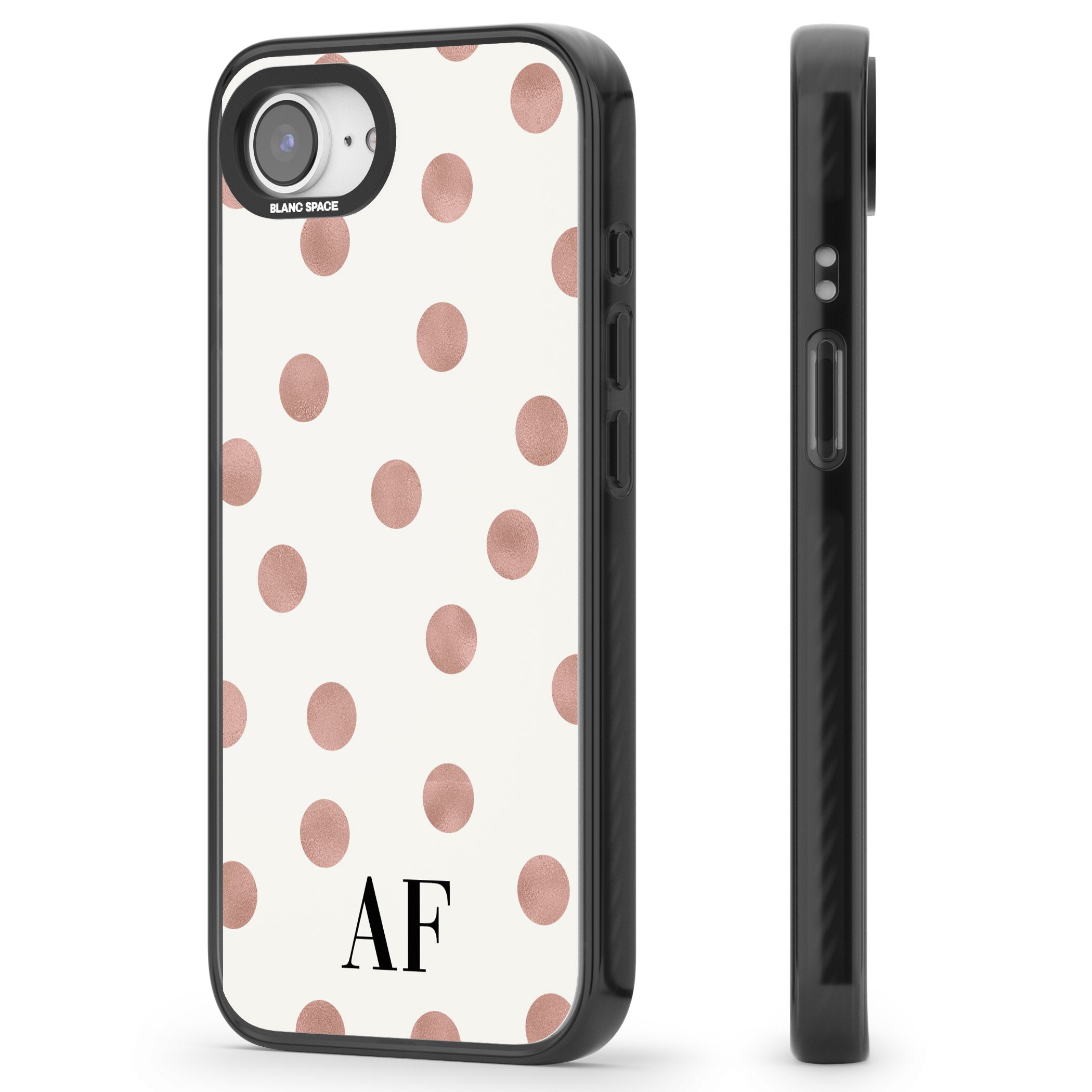 Personalised Rose Gold Dots & Initials