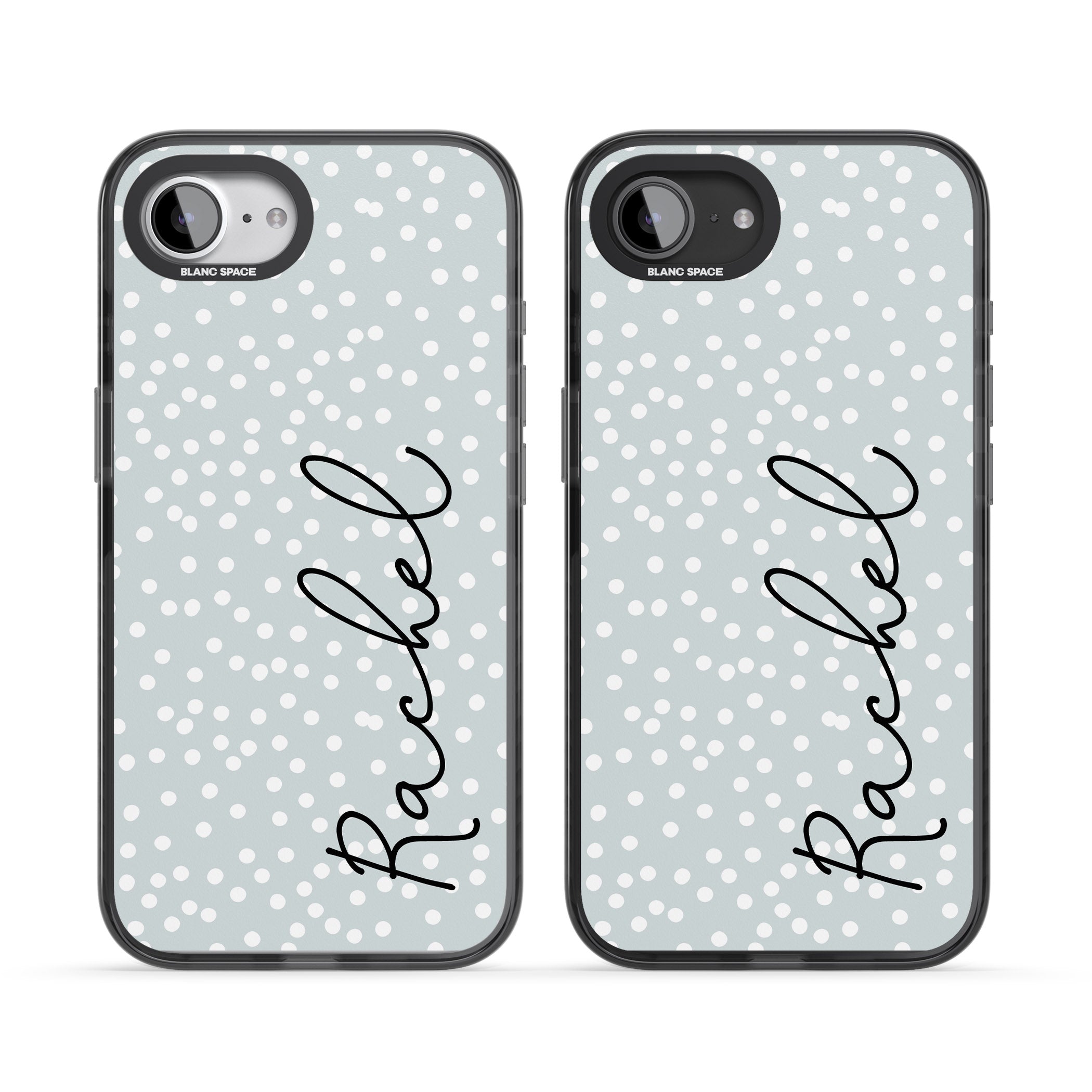 Personalised Vertical Cursive & Dots