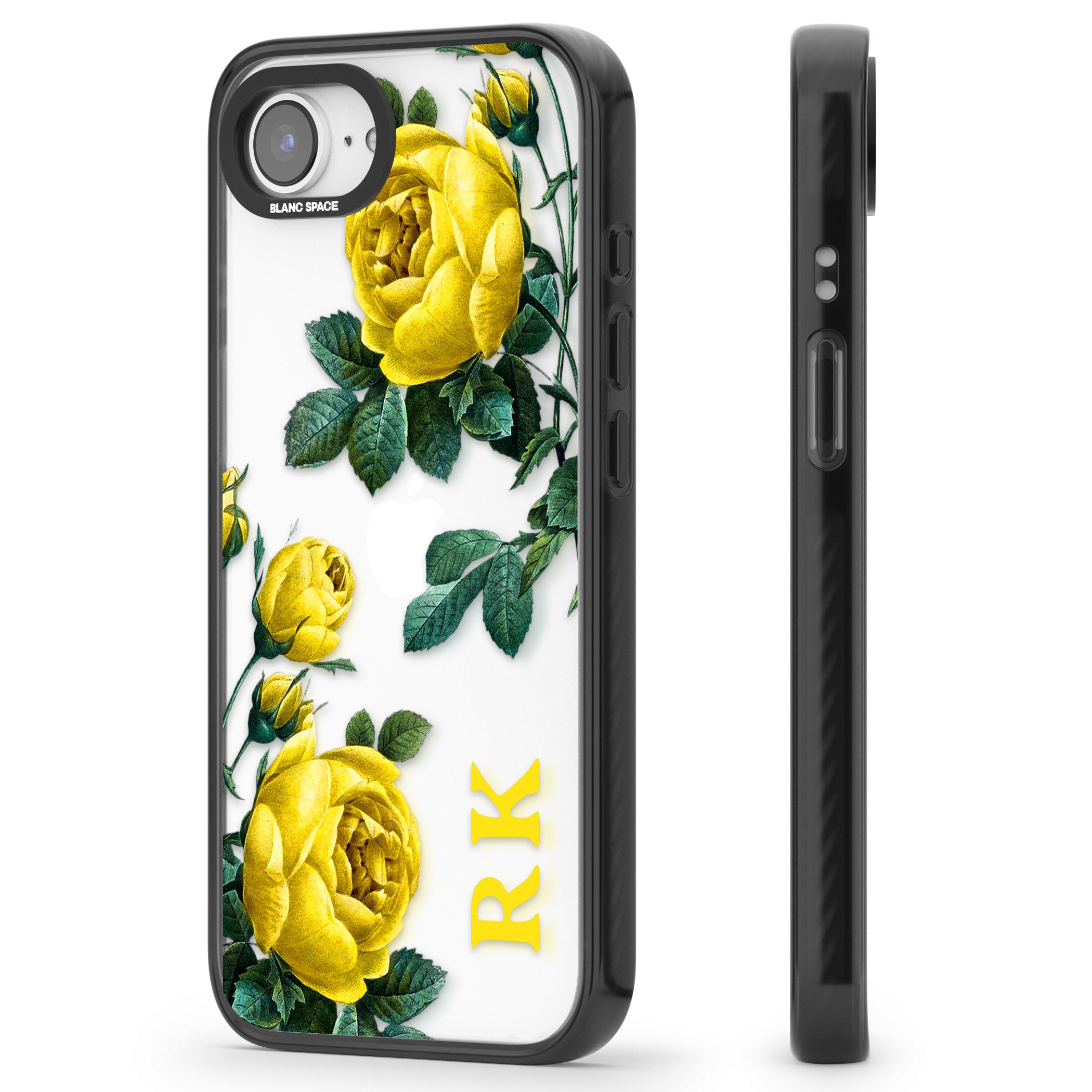 Personalised Vintage Floral Yellow Roses