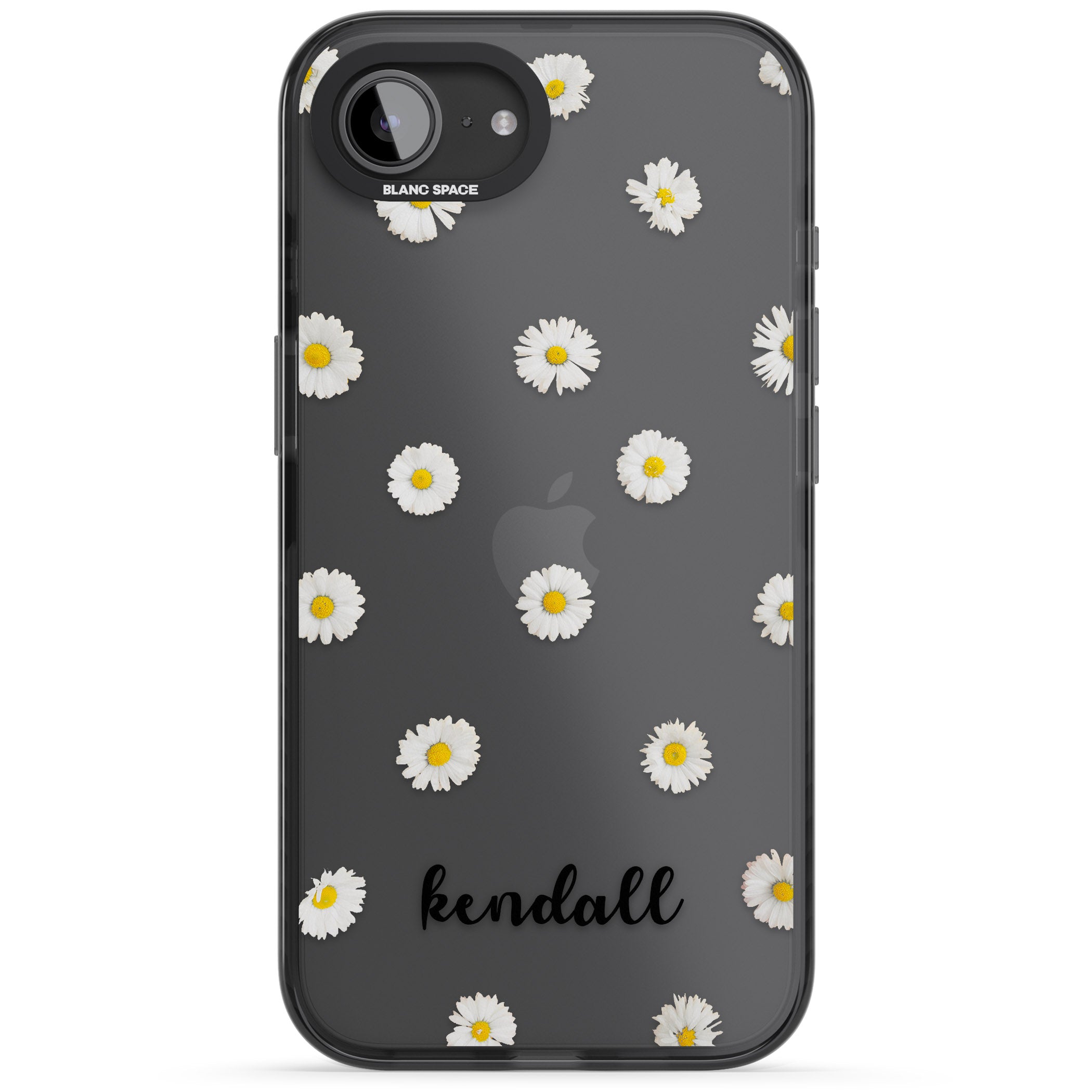 Personalised White Daisies & Cursive