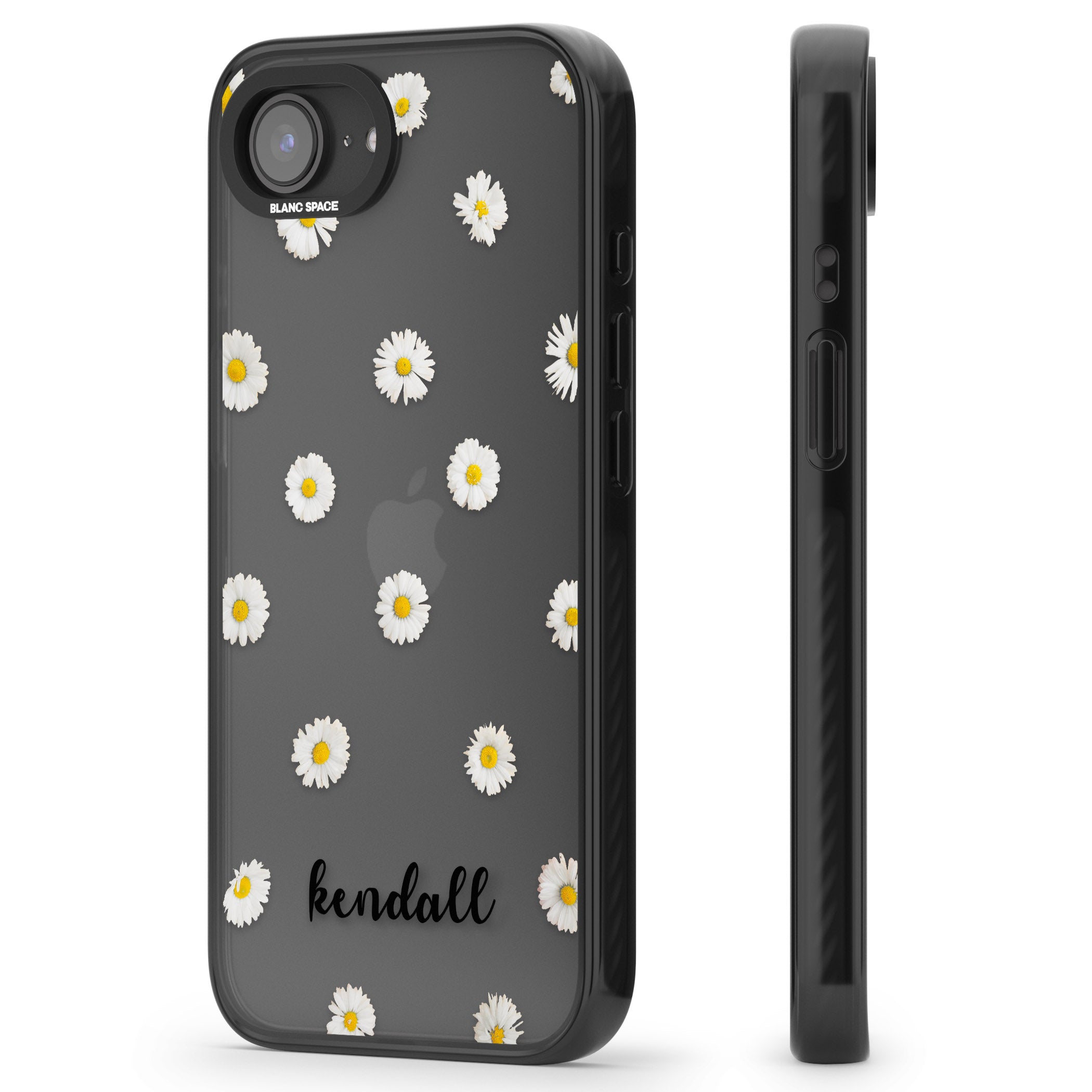 Personalised White Daisies & Cursive