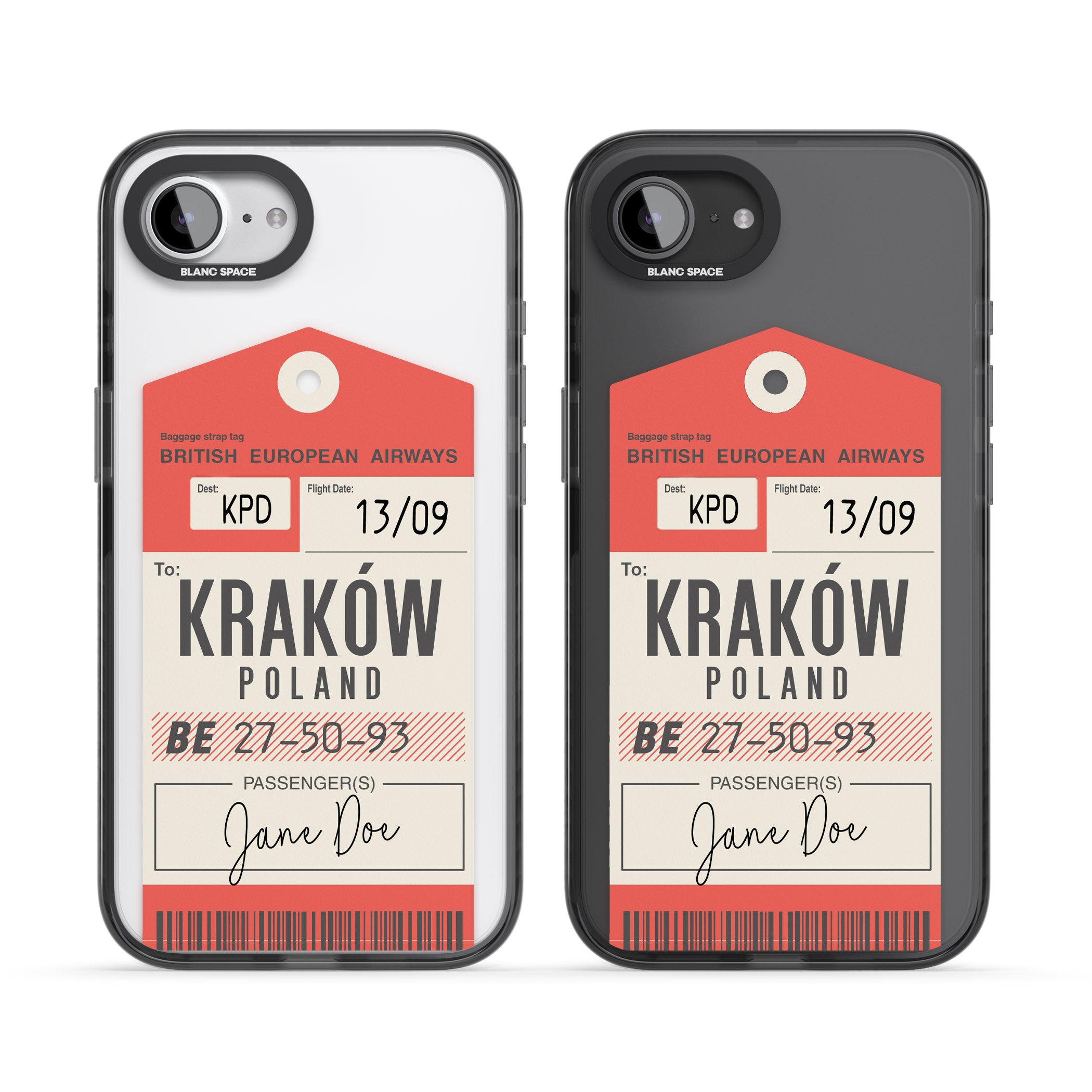 Personalised Vintage Bea Luggage Tag