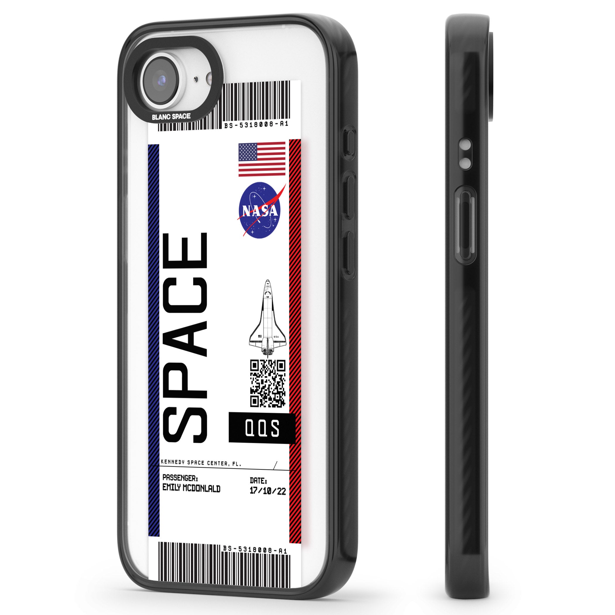 Personalised Nasa Boarding Pass (Light)