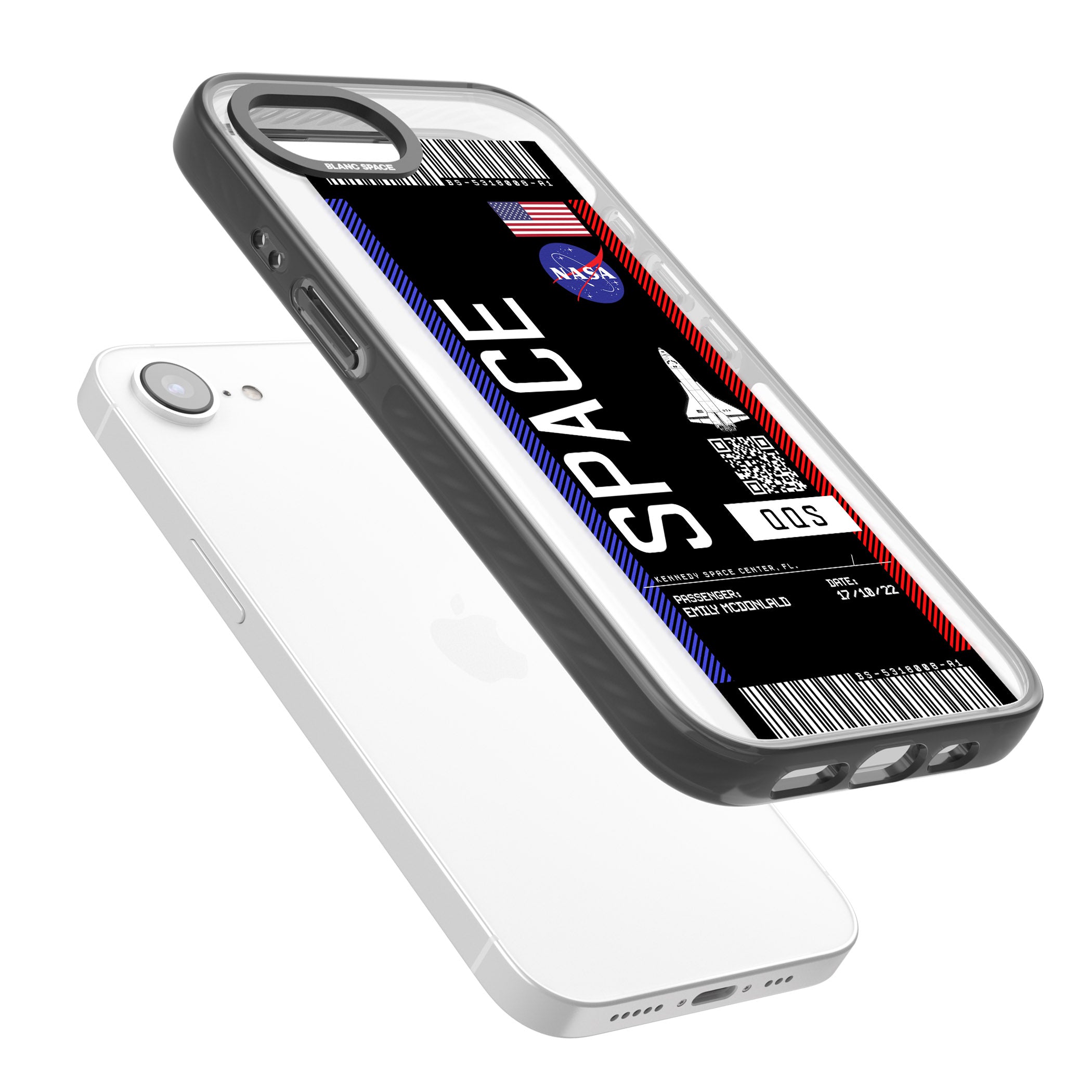 Personalised Nasa Boarding Pass (Dark)