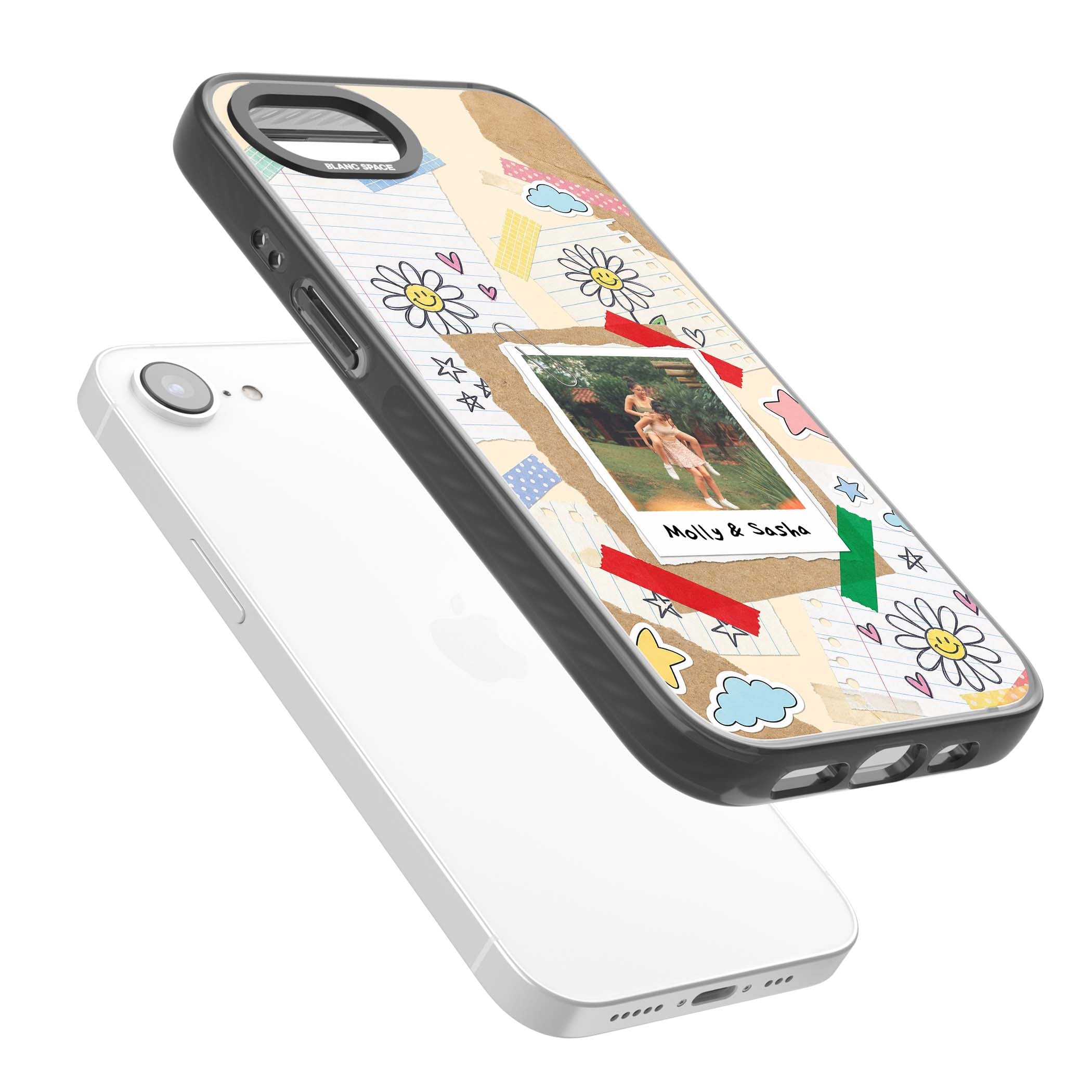 Scrapbook Photo coquette iPhone case | Black Impact case for iPhone 16e, iPhone 17e