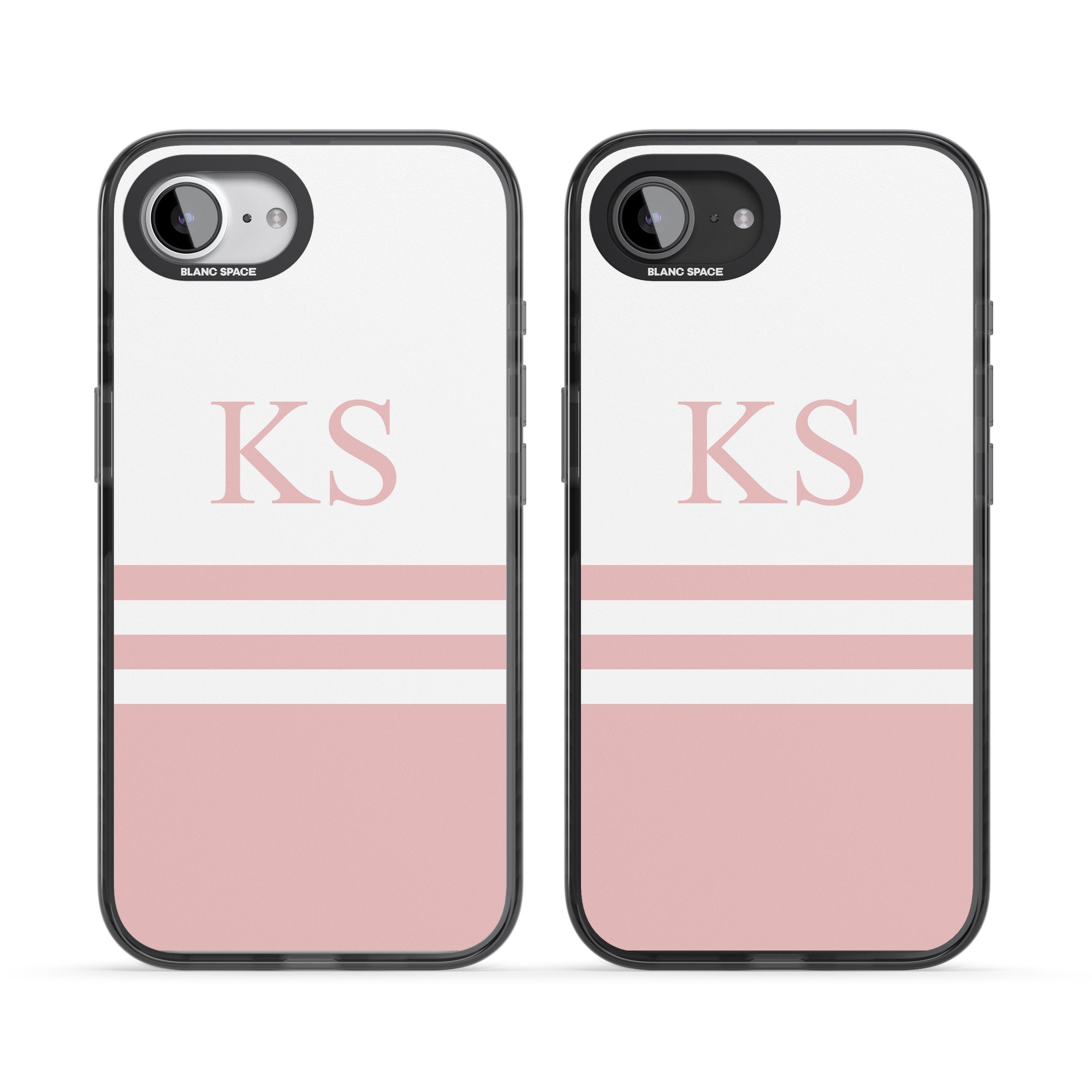 Personalised Pink Stripes & Initials