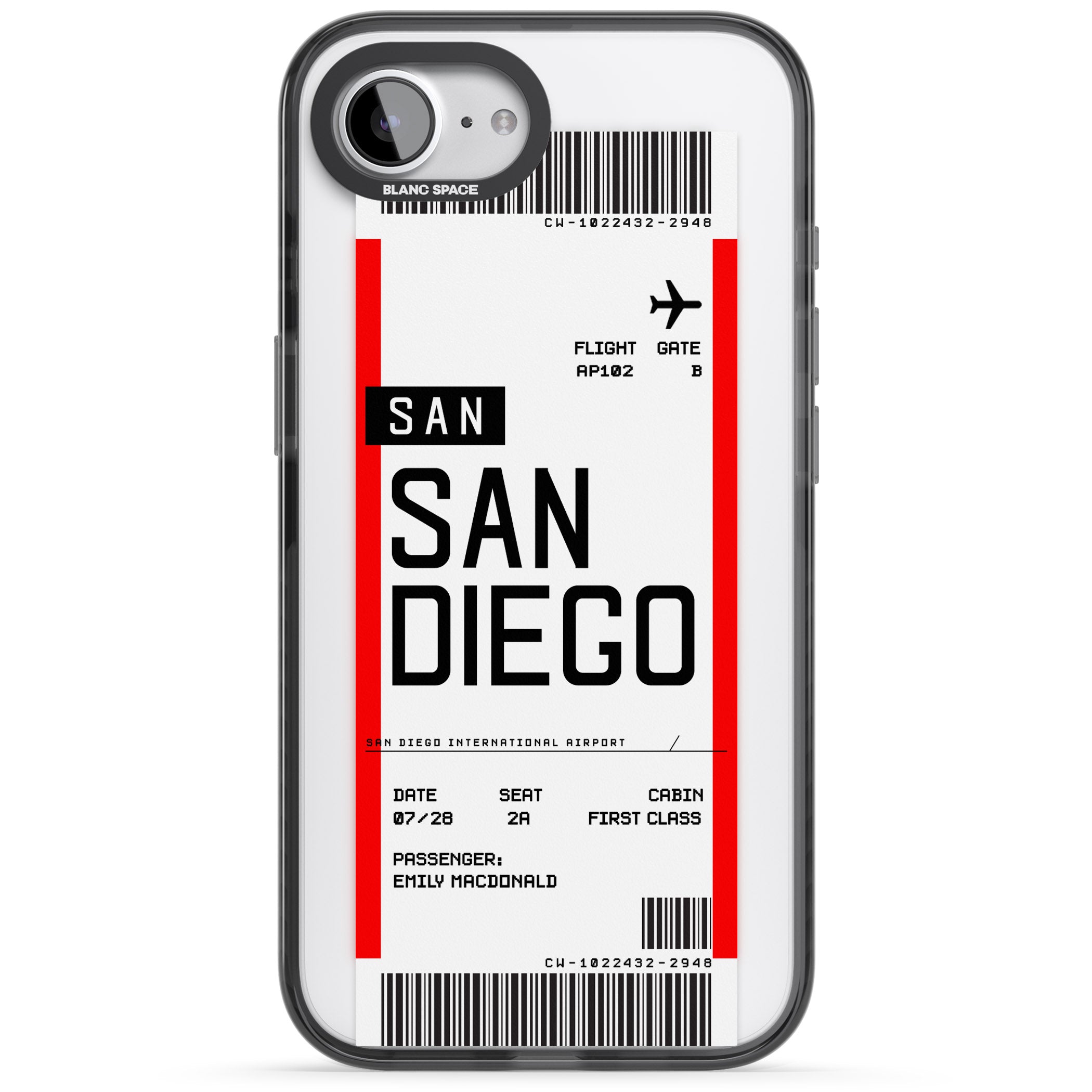 Personalised San Diego Boarding Pass