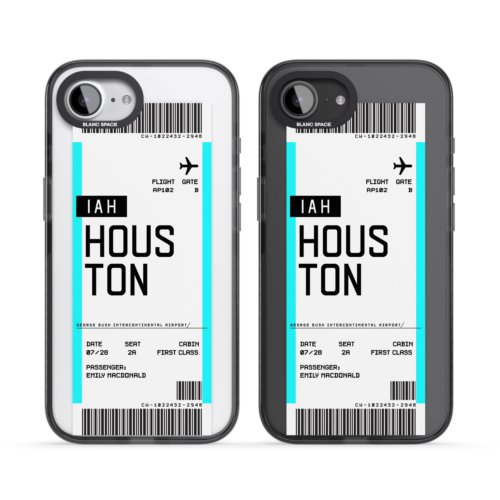 Personalised Houston Boarding Pass
