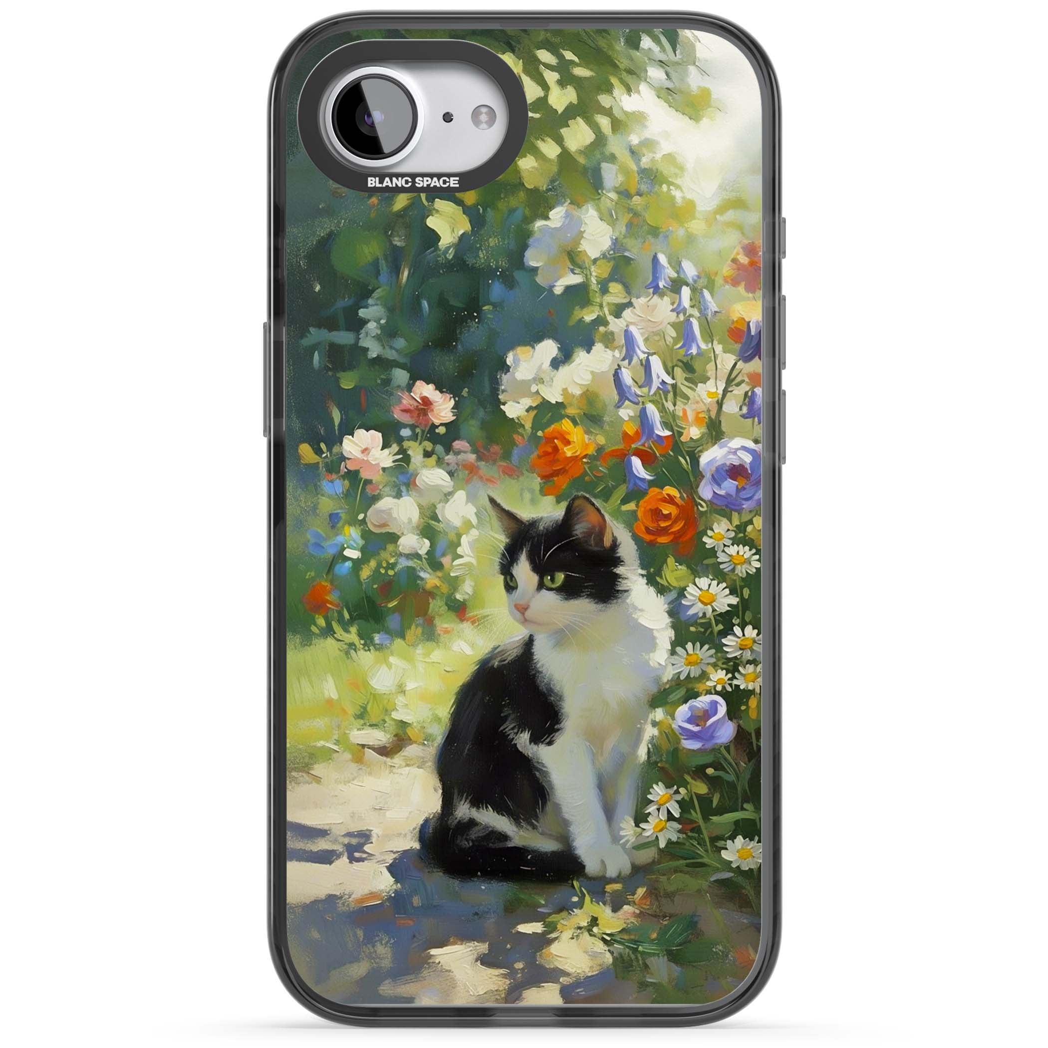 Cat In The Meadow for her iPhone case | Black Impact case for iPhone 16e, iPhone 17e
