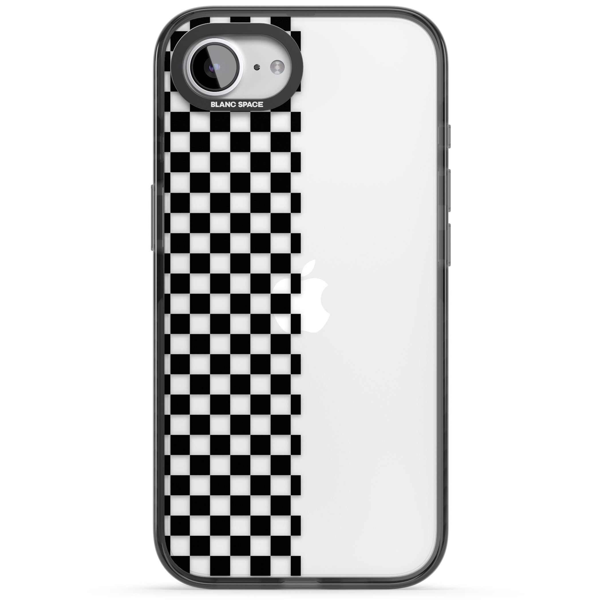 Checker: Half Black Check On Clear