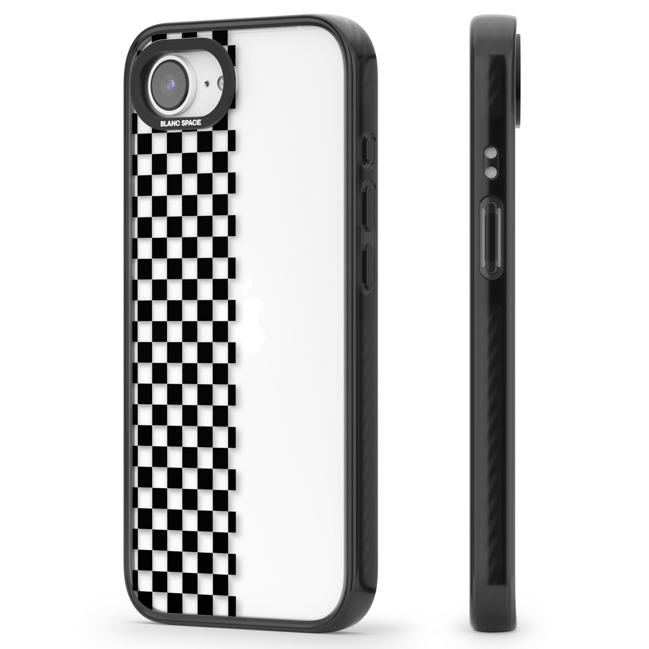 Checker: Half Black Check On Clear