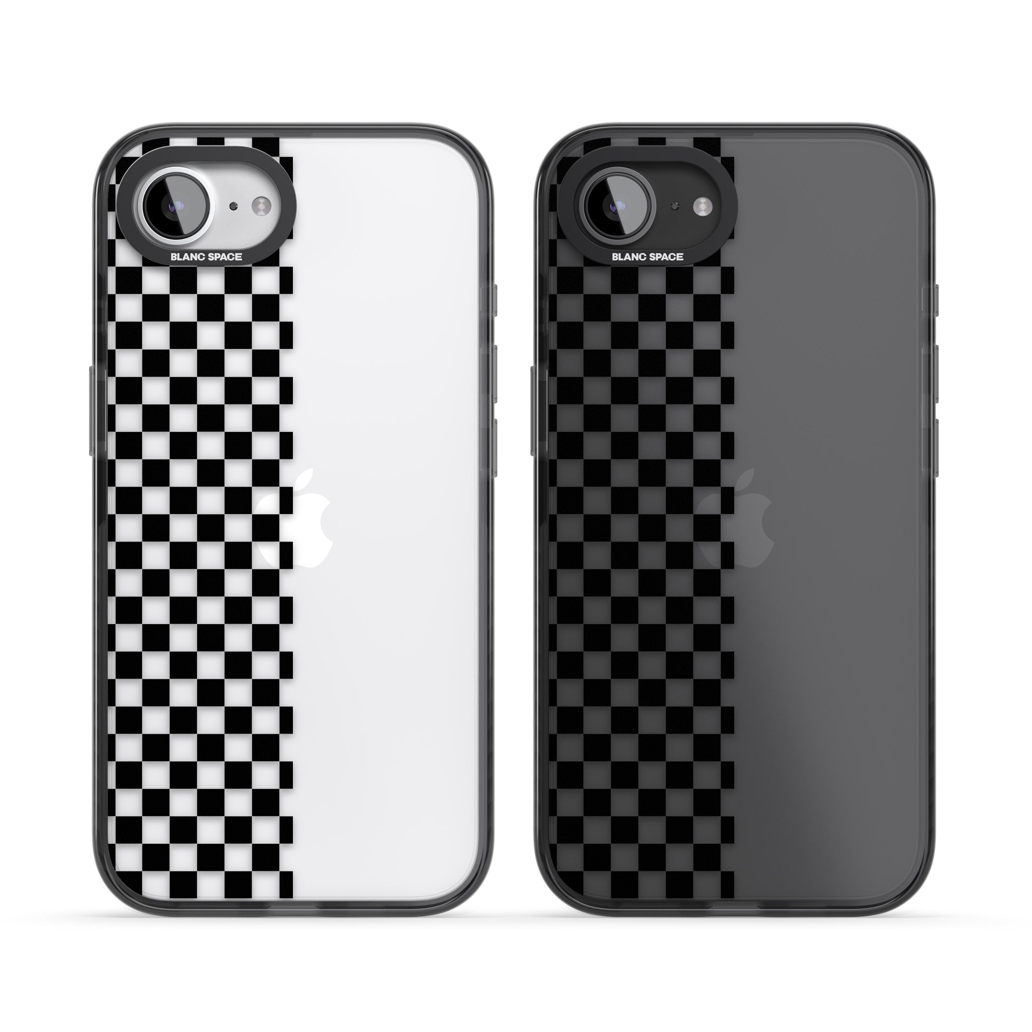 Checker: Half Black Check On Clear