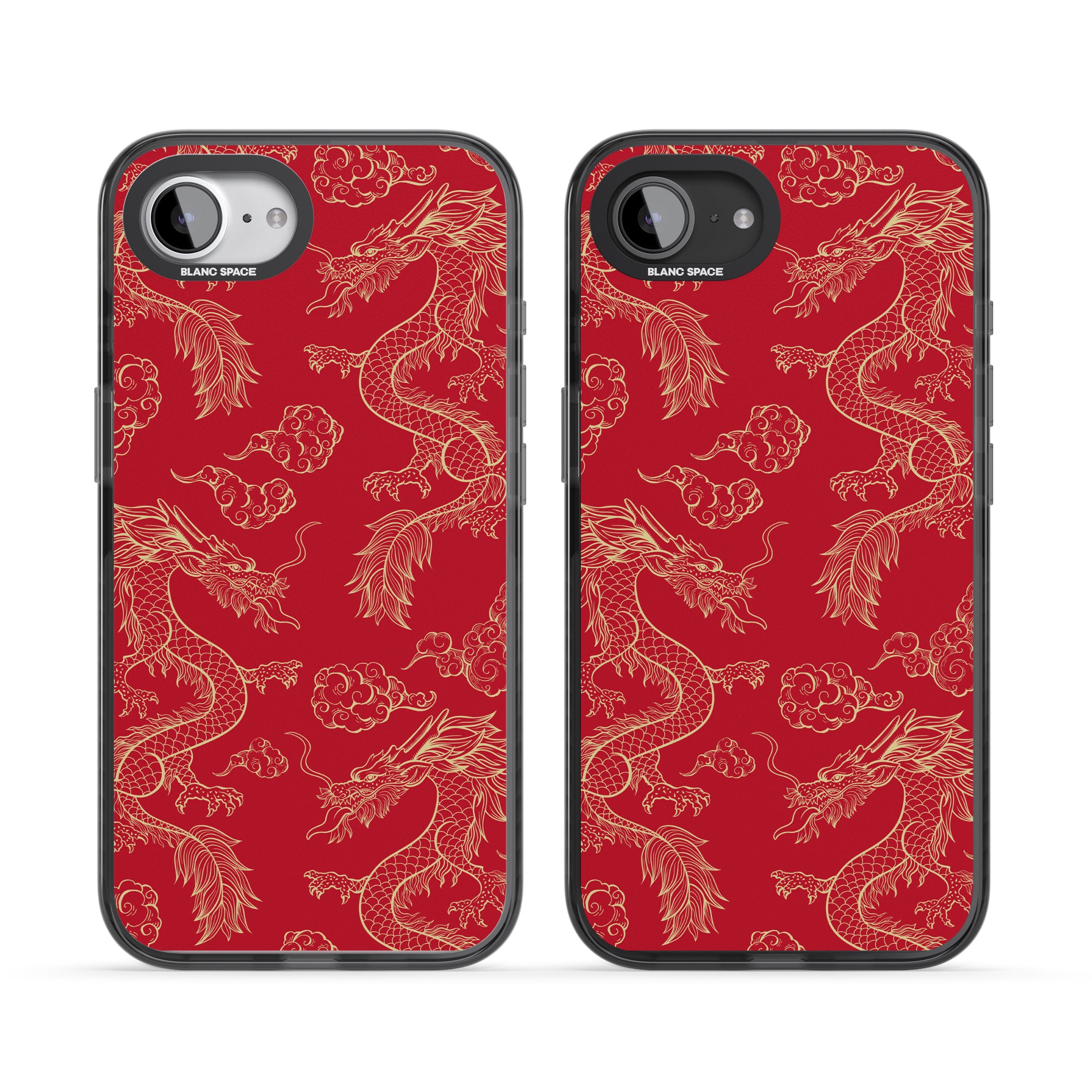 Red And Gold Dragon Pattern