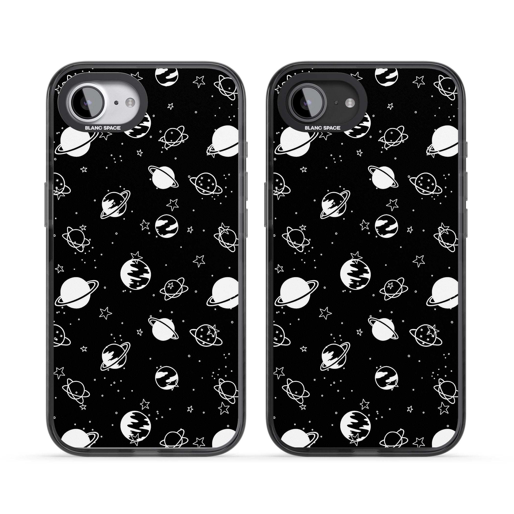 White Planets On Black