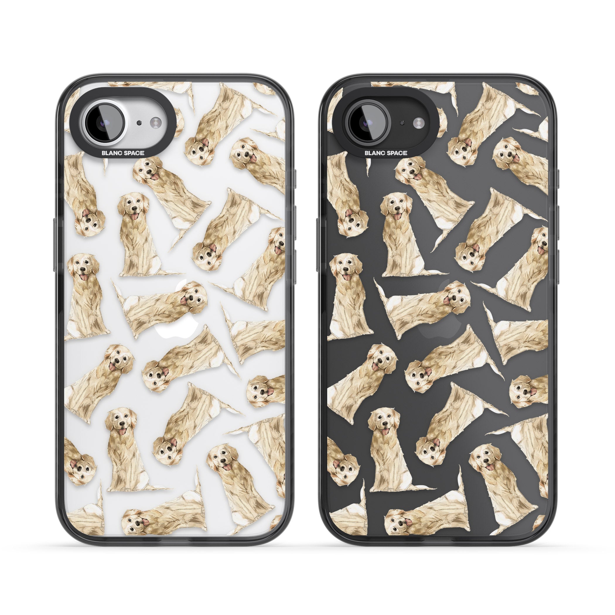 Golden Retriever Watercolor Pattern