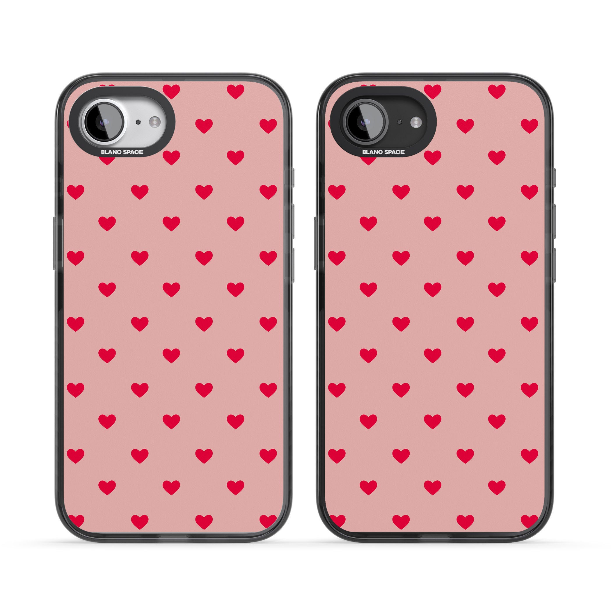 Small Heart Pattern: Red & Pink