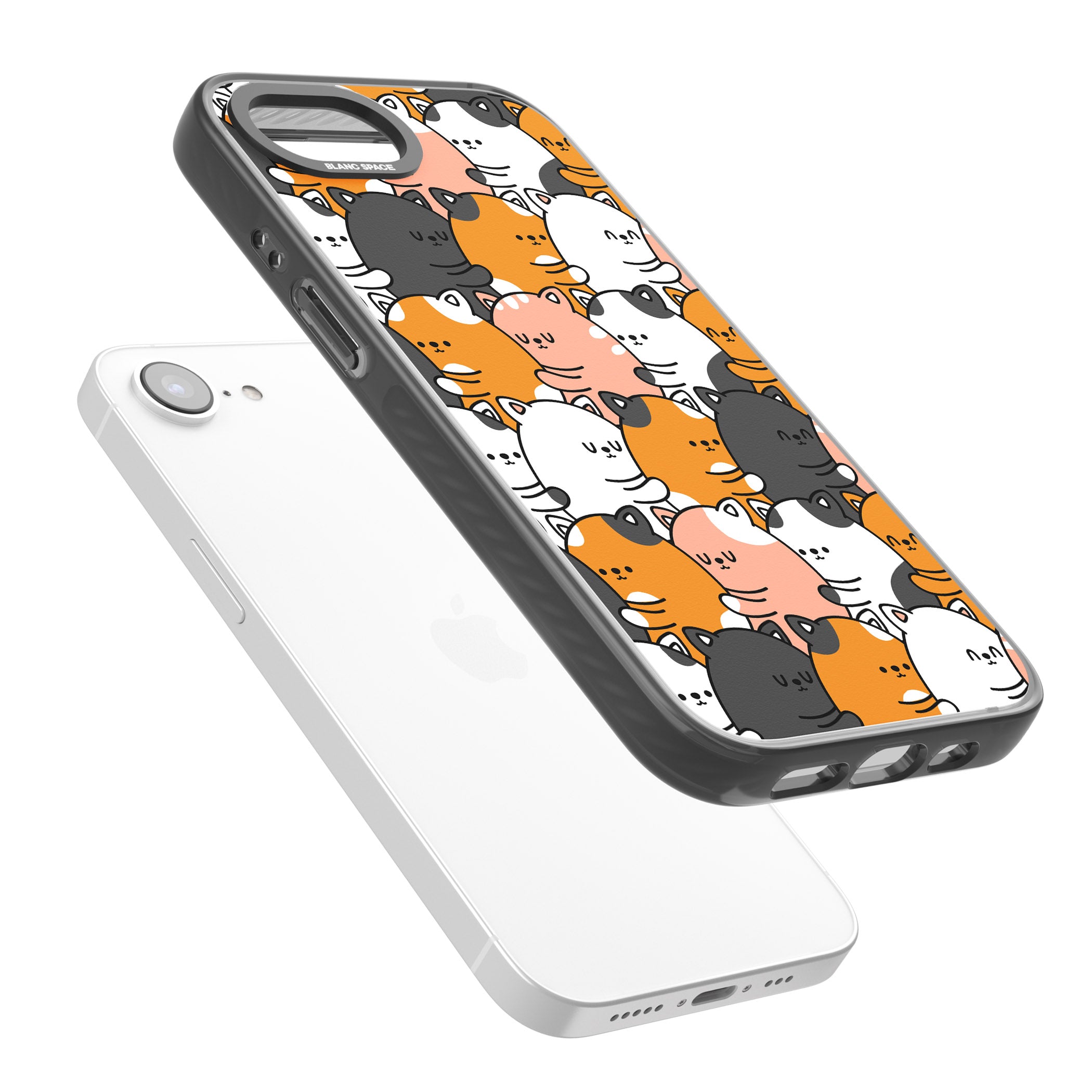 Spooning Cats Kawaii Pattern