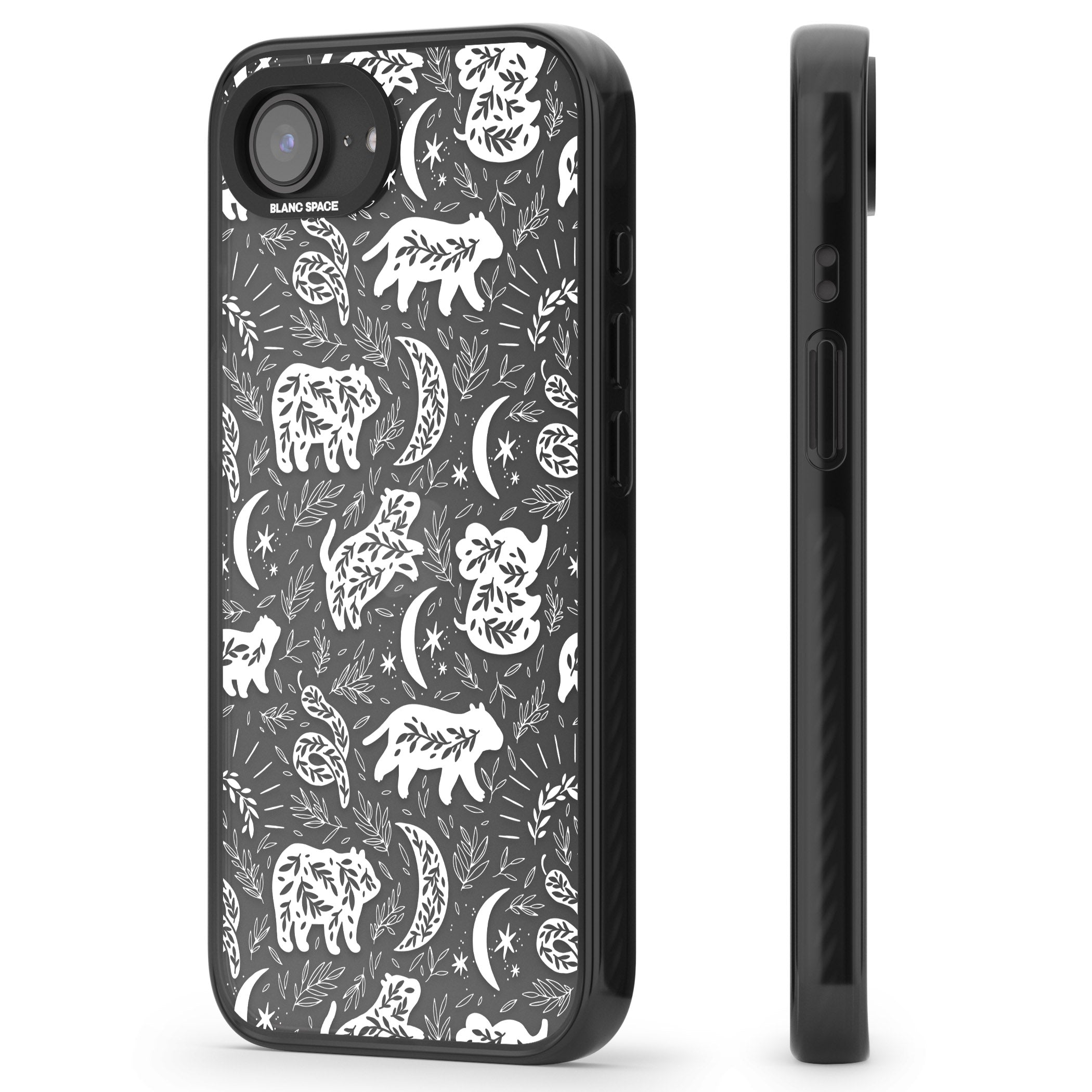 Forest Animal Silhouettes: White/Clear