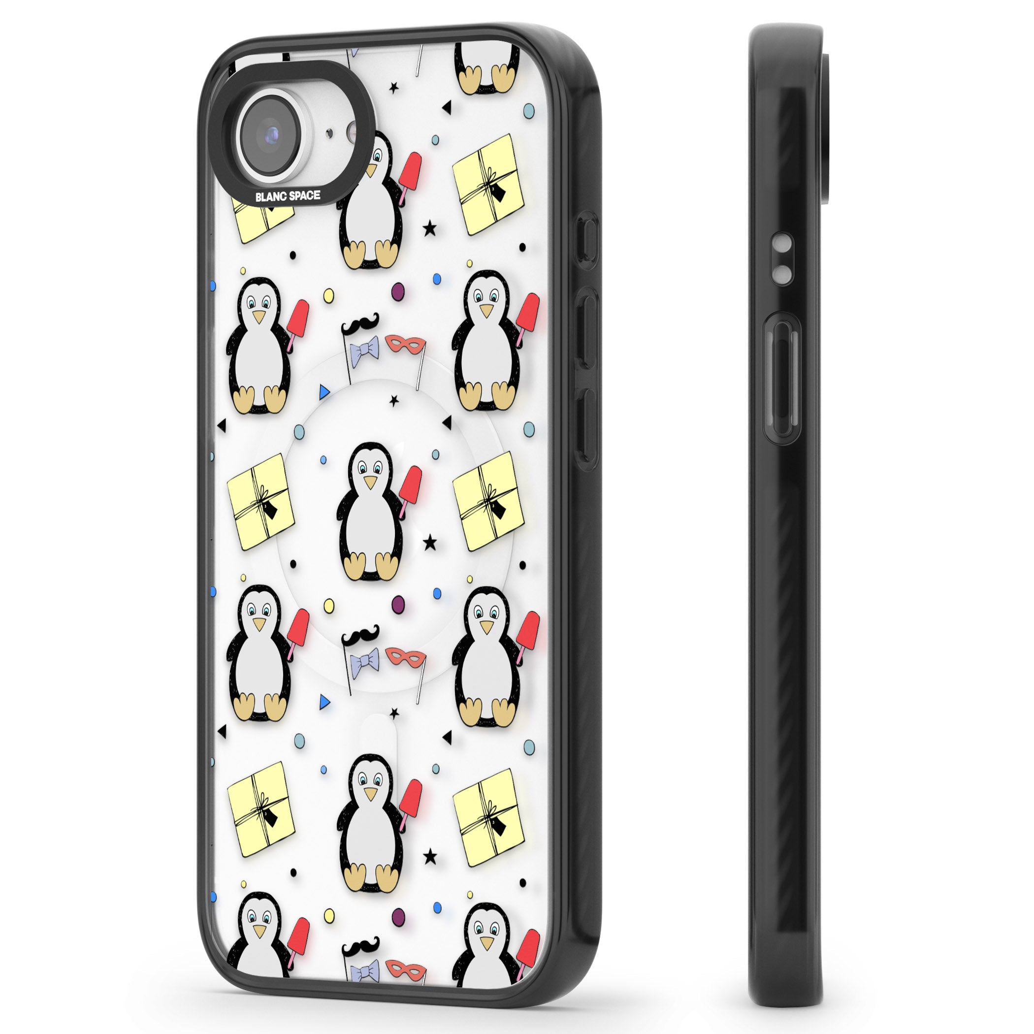 Cute Penguin Pattern Clear